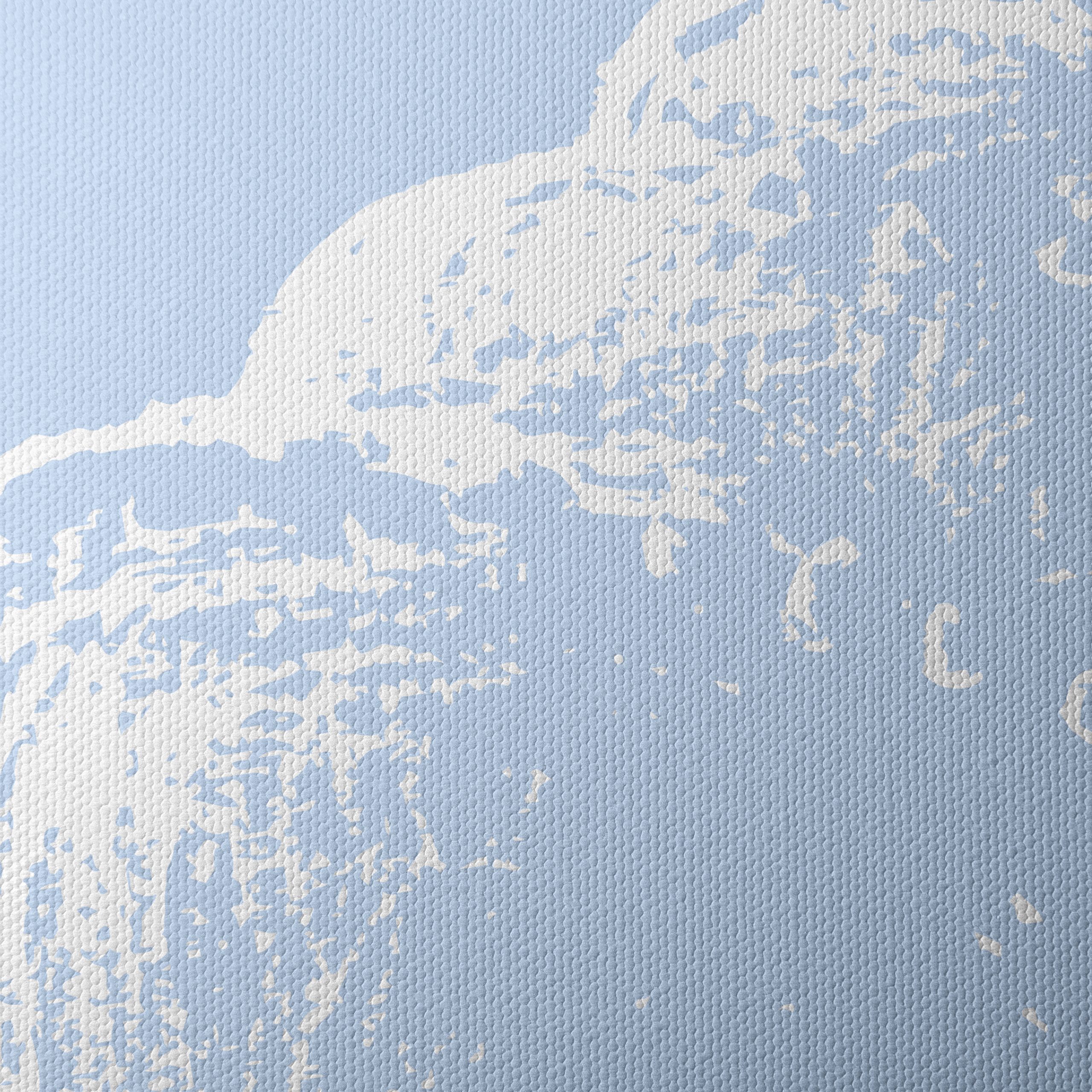 Elegant Seashell Silhouette on Soft Blue - Image 4