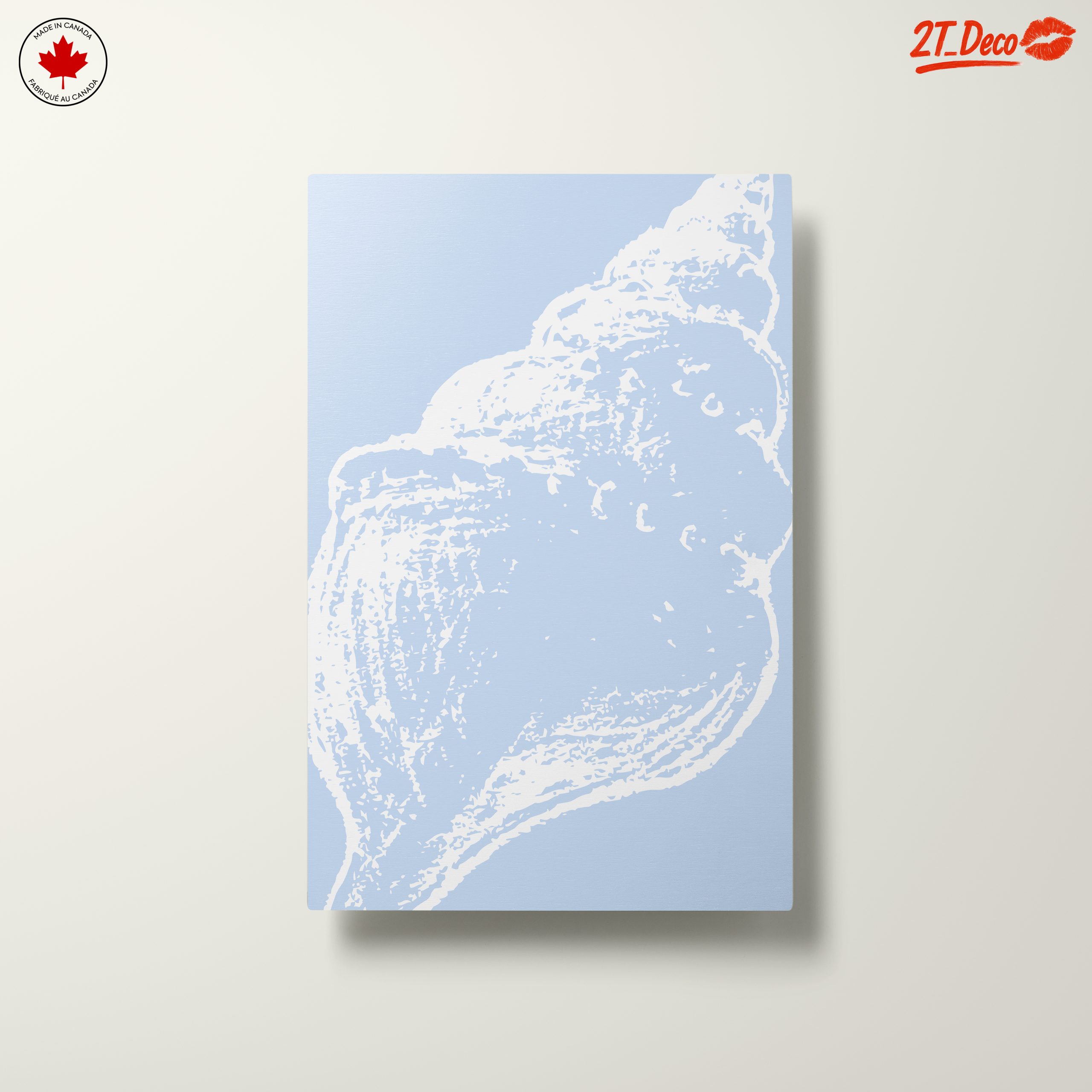 Elegant Seashell Silhouette on Soft Blue - Image 10