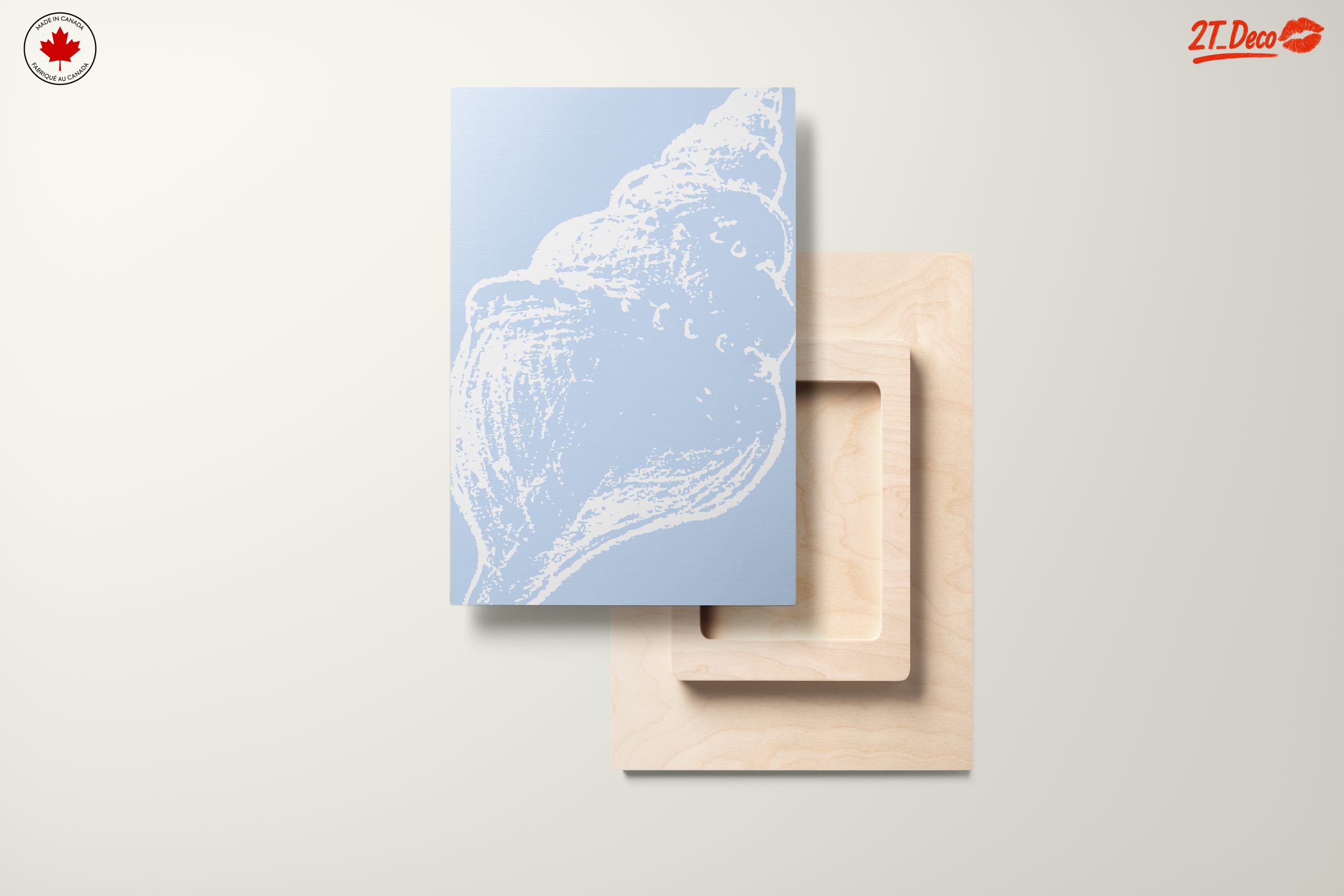 Elegant Seashell Silhouette on Soft Blue - Image 11