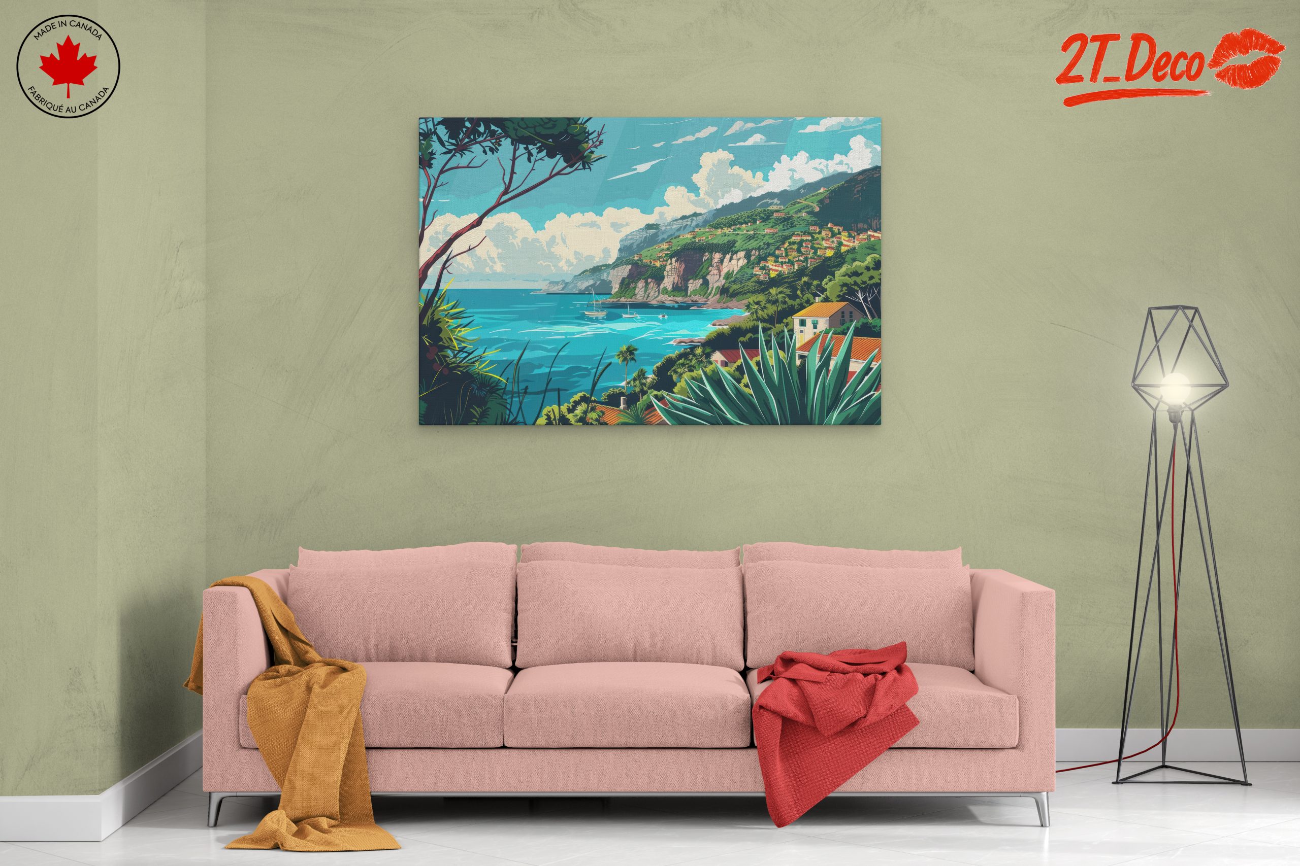 Coastal Adventure Landscape with Vibrant Colors - Image 2