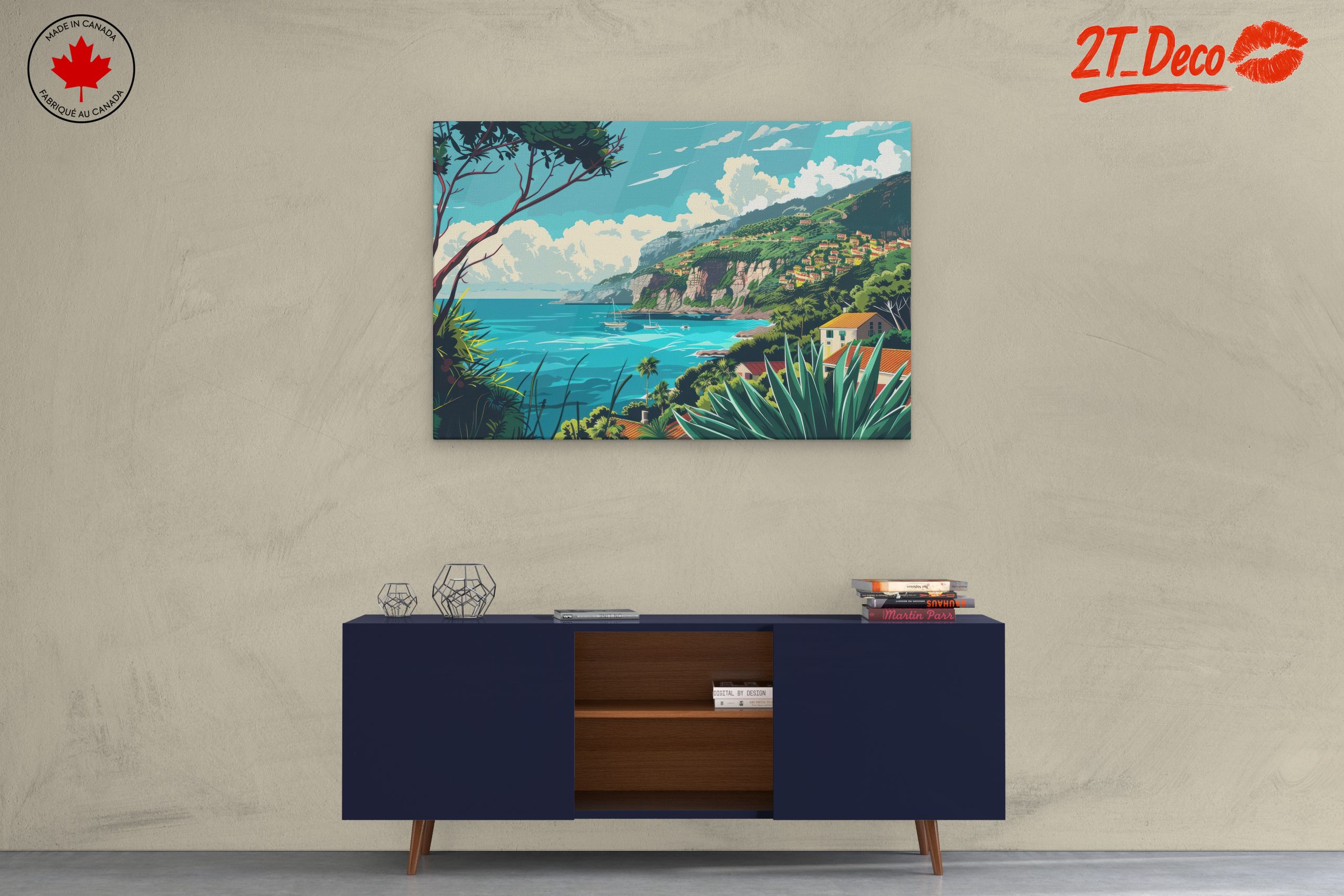 Coastal Adventure Landscape with Vibrant Colors - Image 3