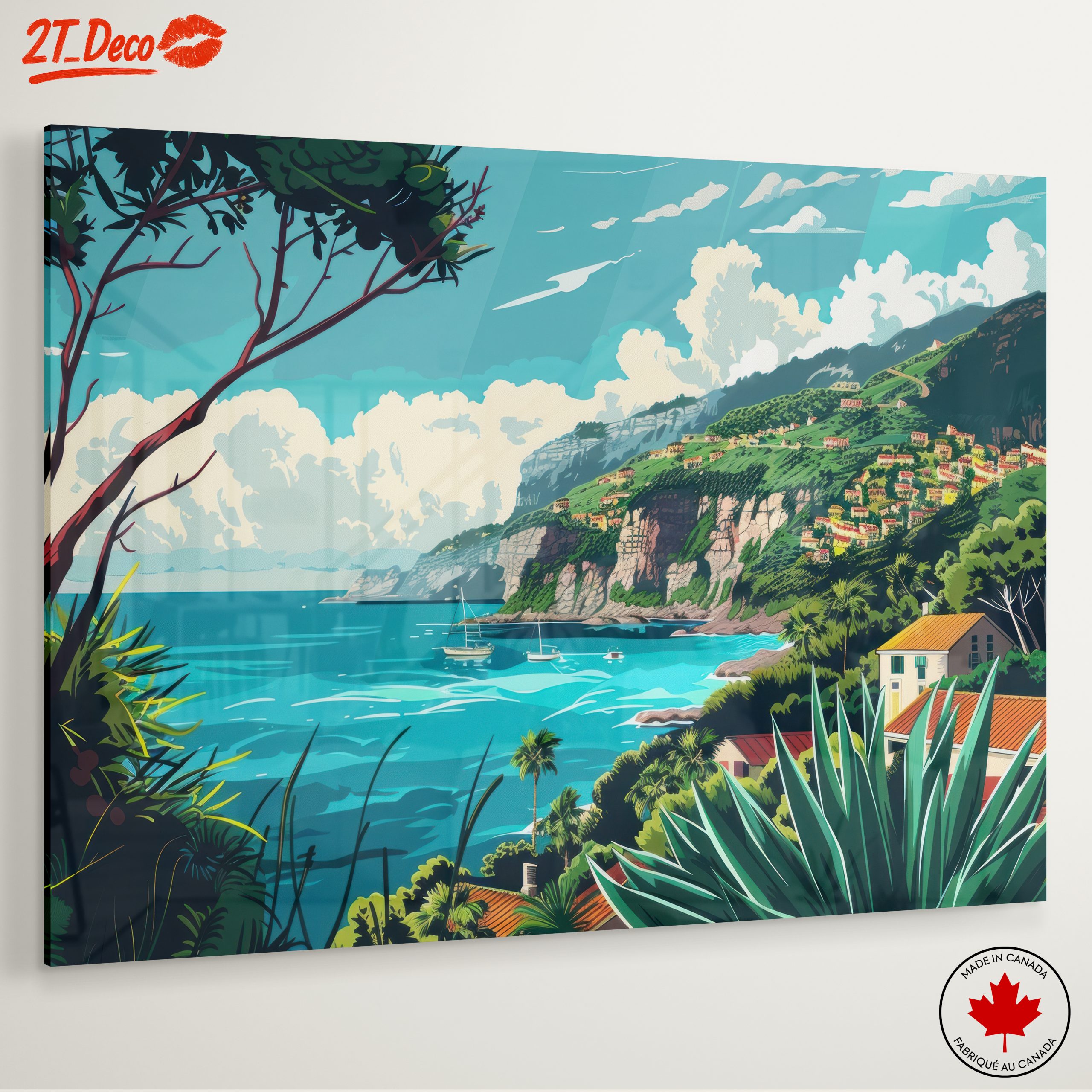 Coastal Adventure Landscape with Vibrant Colors - Image 6