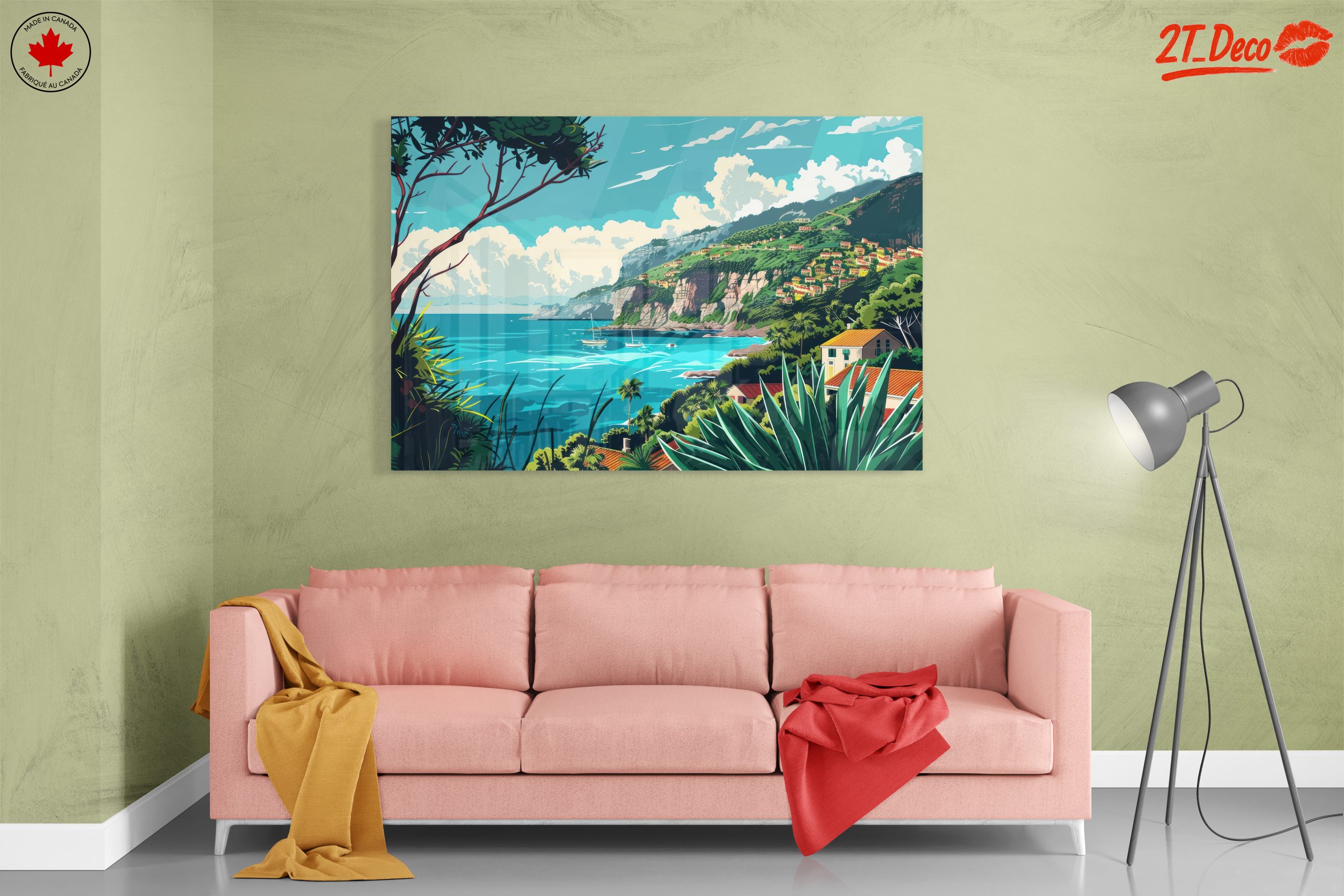 Coastal Adventure Landscape with Vibrant Colors - Image 7