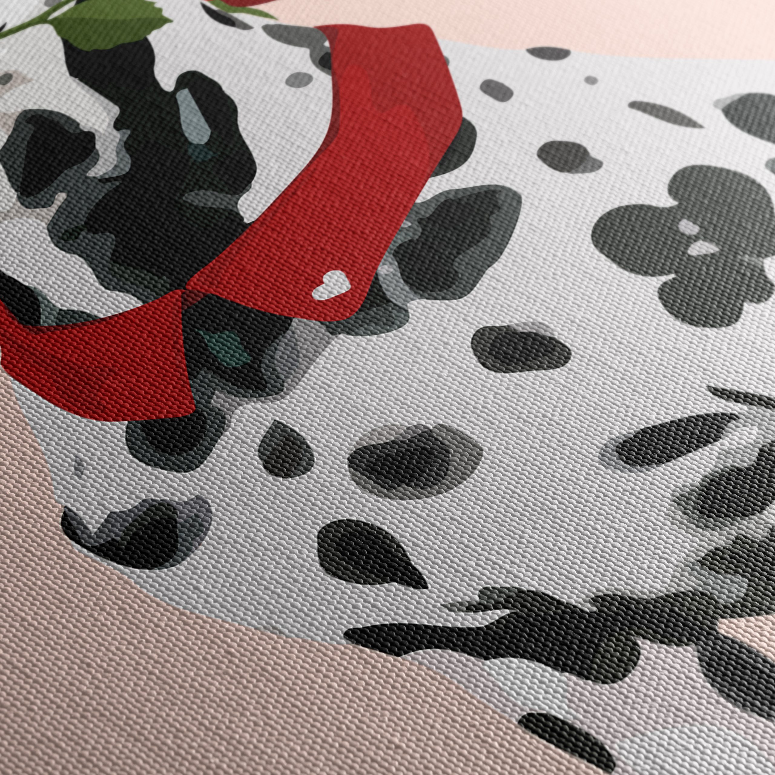 Dalmatian Dog With Rose Illustration - Image 5