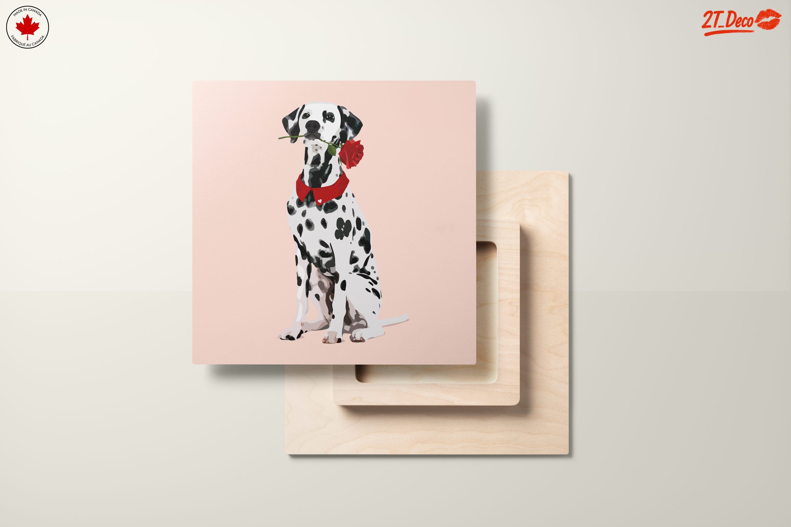 Dalmatian Dog With Rose Illustration - Image 11