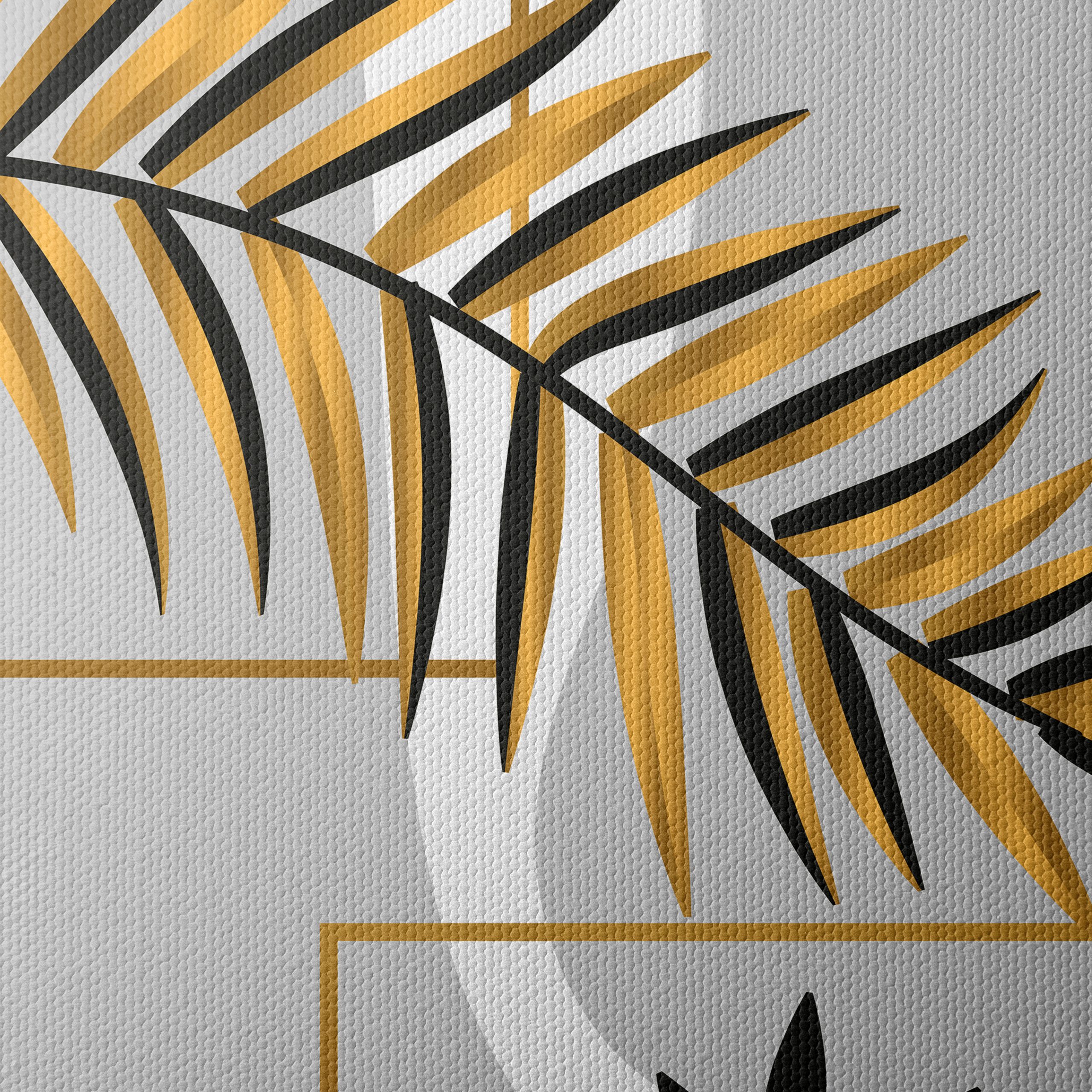 Abstract Afro Art with Gold Accents - Image 4