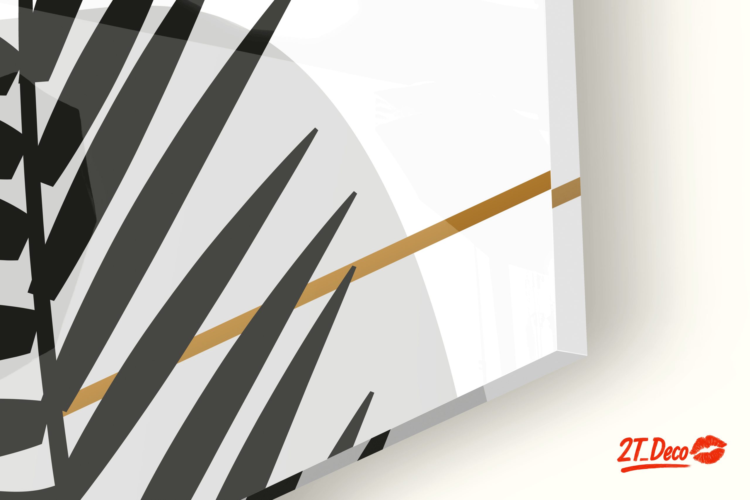 Abstract Afro Art with Gold Accents - Image 9