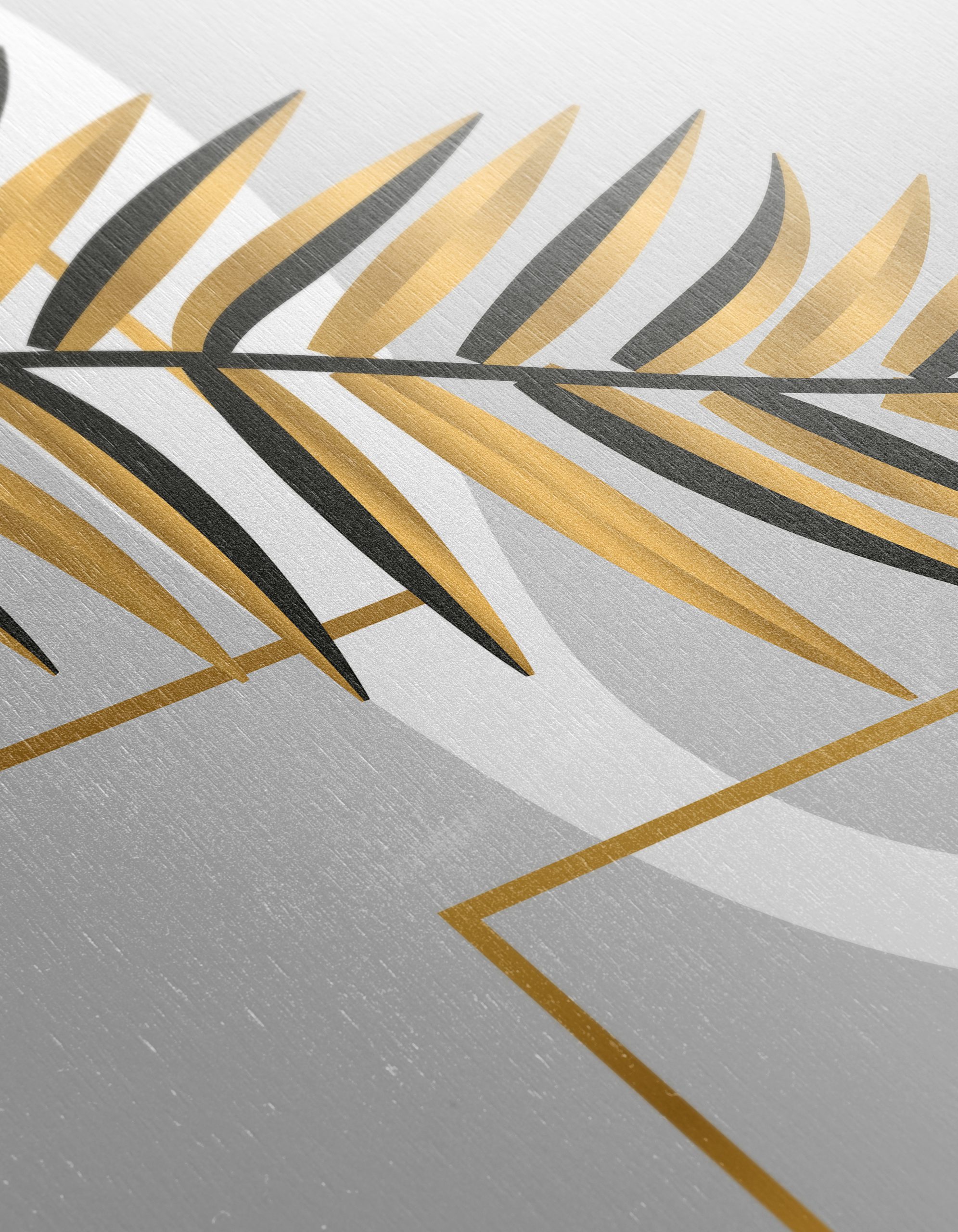 Abstract Afro Art with Gold Accents - Image 12