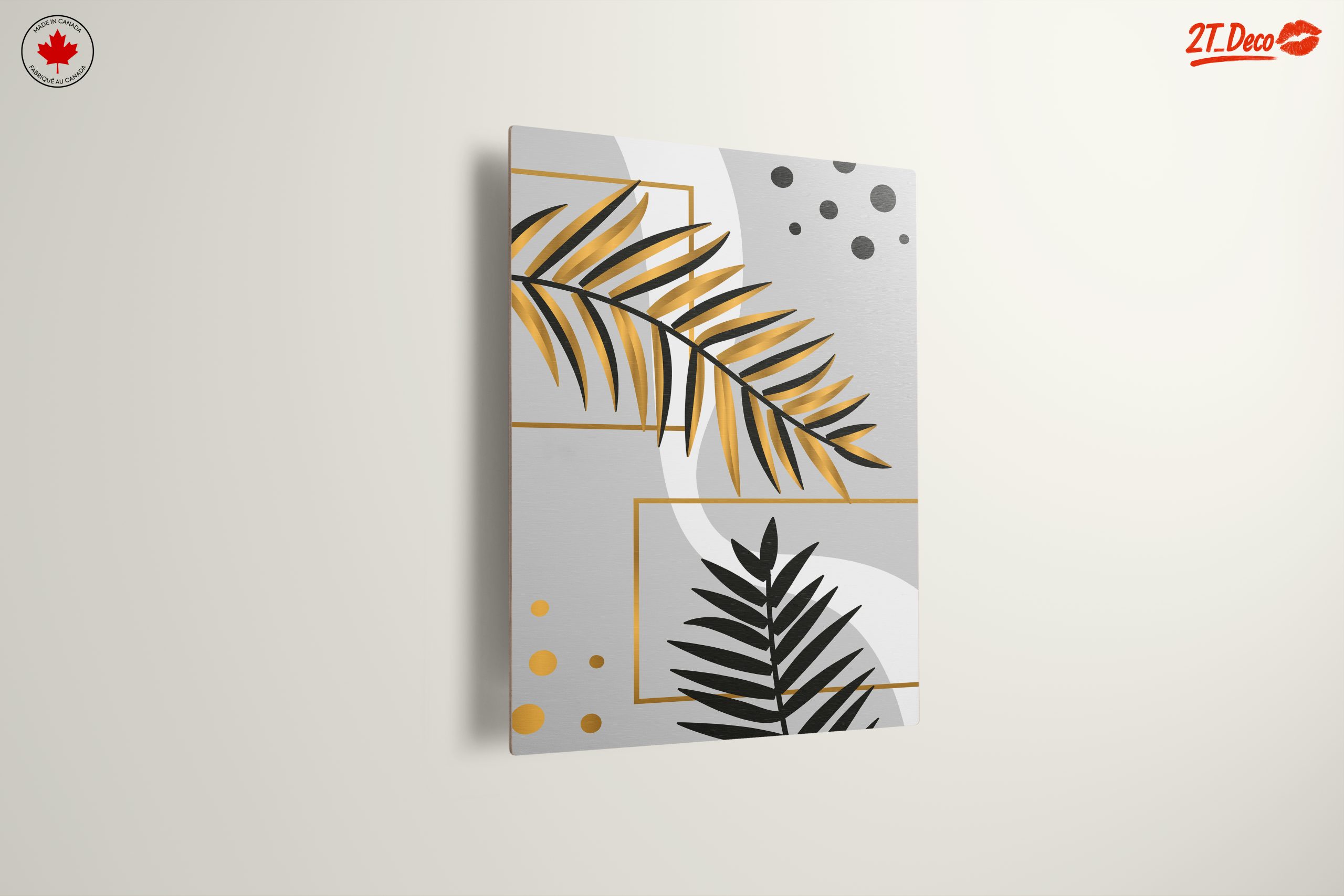 Abstract Afro Art with Gold Accents - Image 13