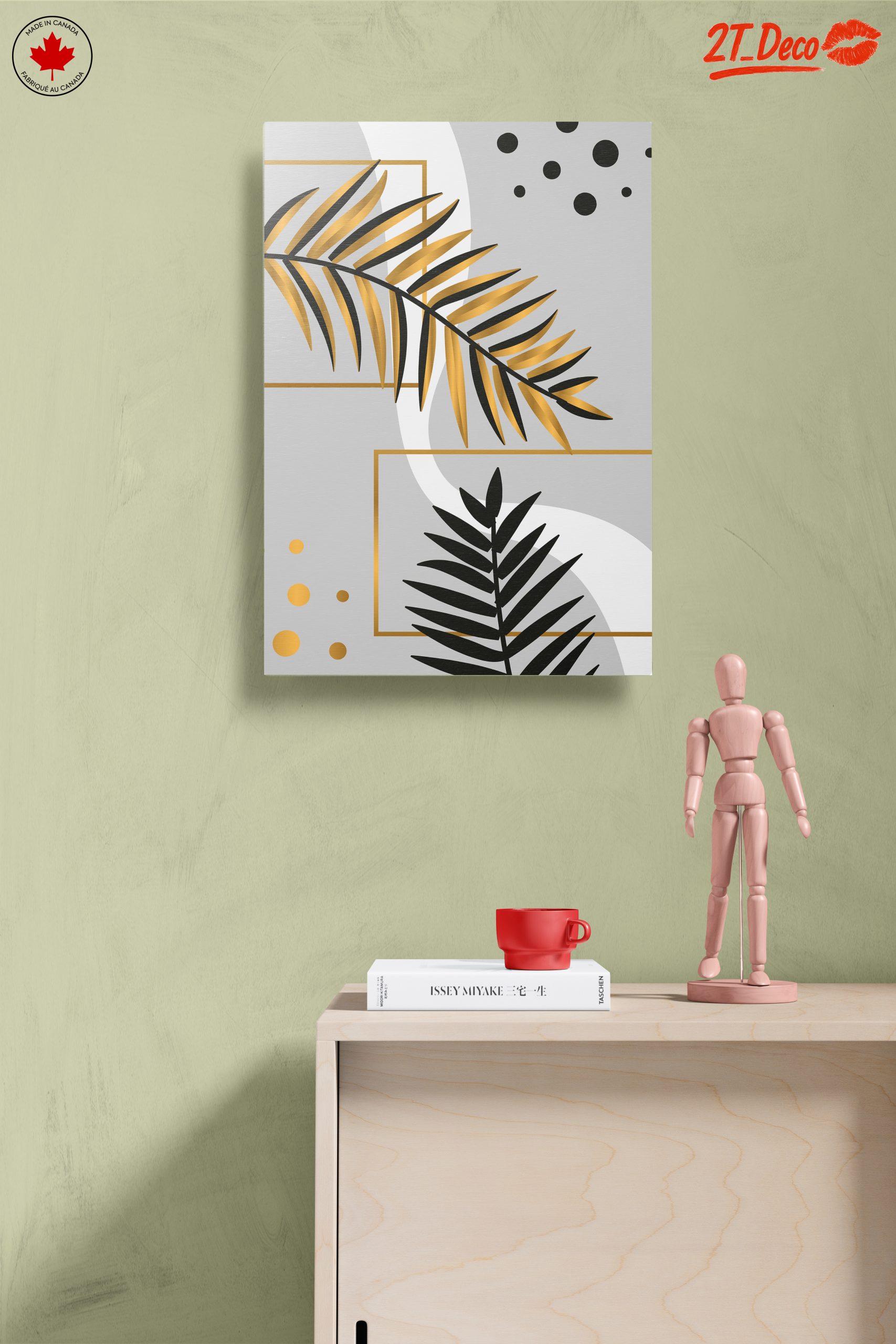 Abstract Afro Art with Gold Accents - Image 14
