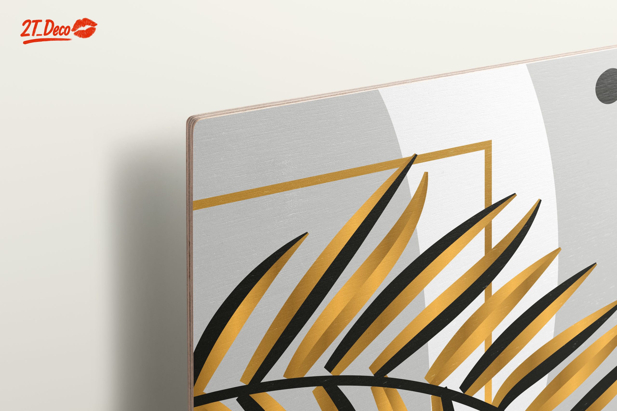 Abstract Afro Art with Gold Accents - Image 15