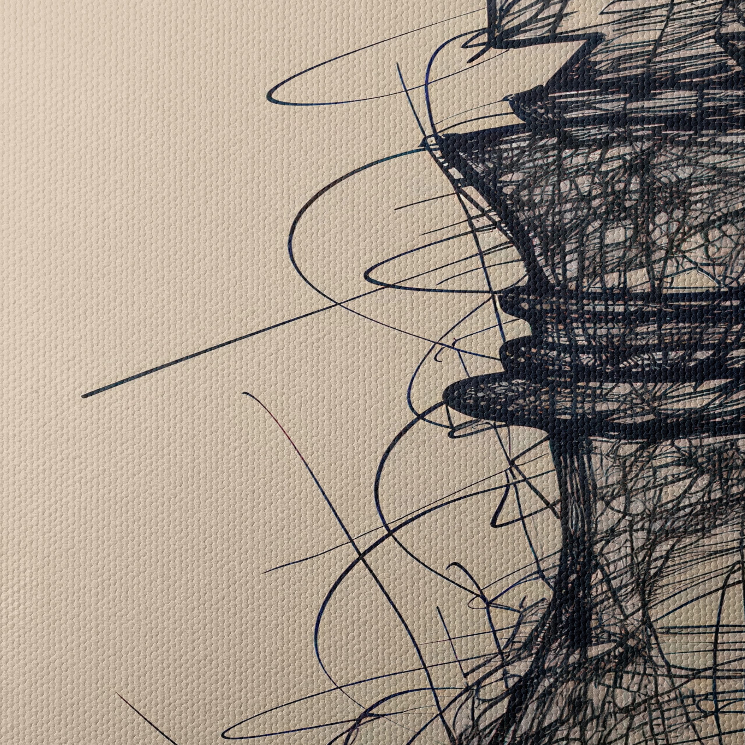 Stylish Sketch of a Chess King Piece - Image 4