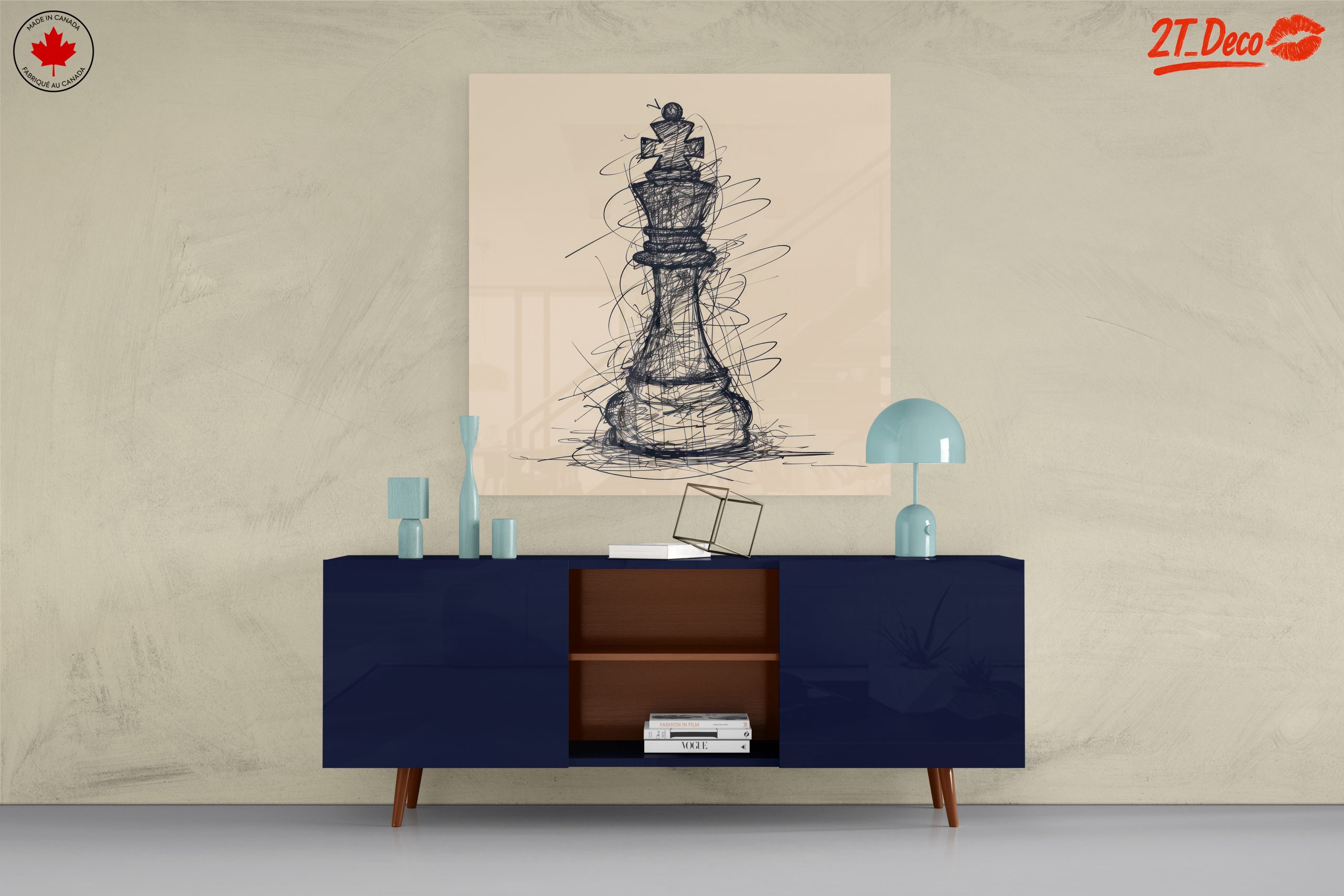 Stylish Sketch of a Chess King Piece - Image 8