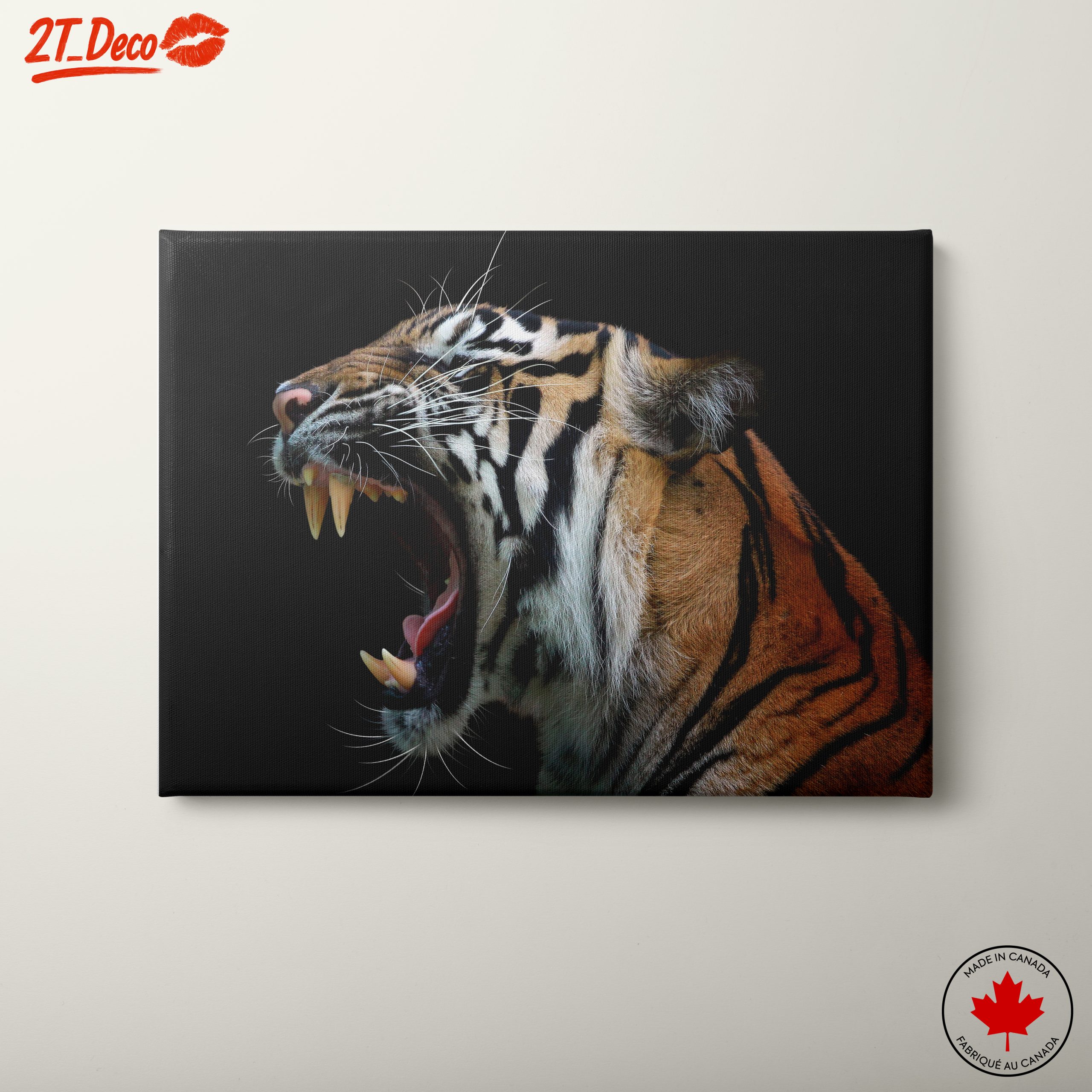 Majestic Tiger Roaring Wall Art
