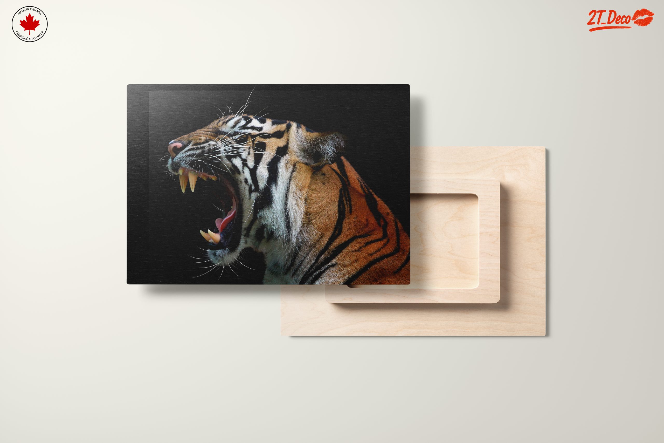 Majestic Tiger Roaring Wall Art - Image 11