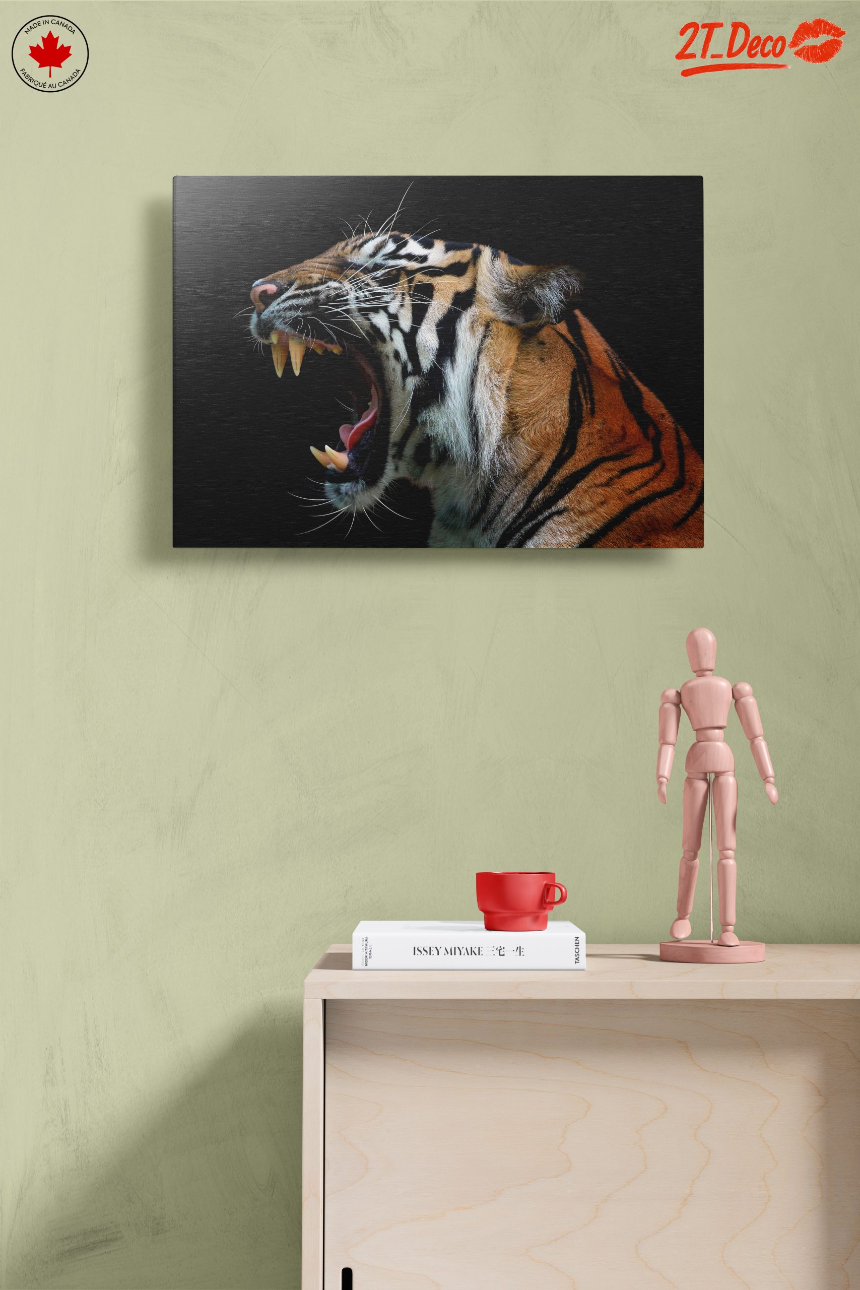 Majestic Tiger Roaring Wall Art - Image 14