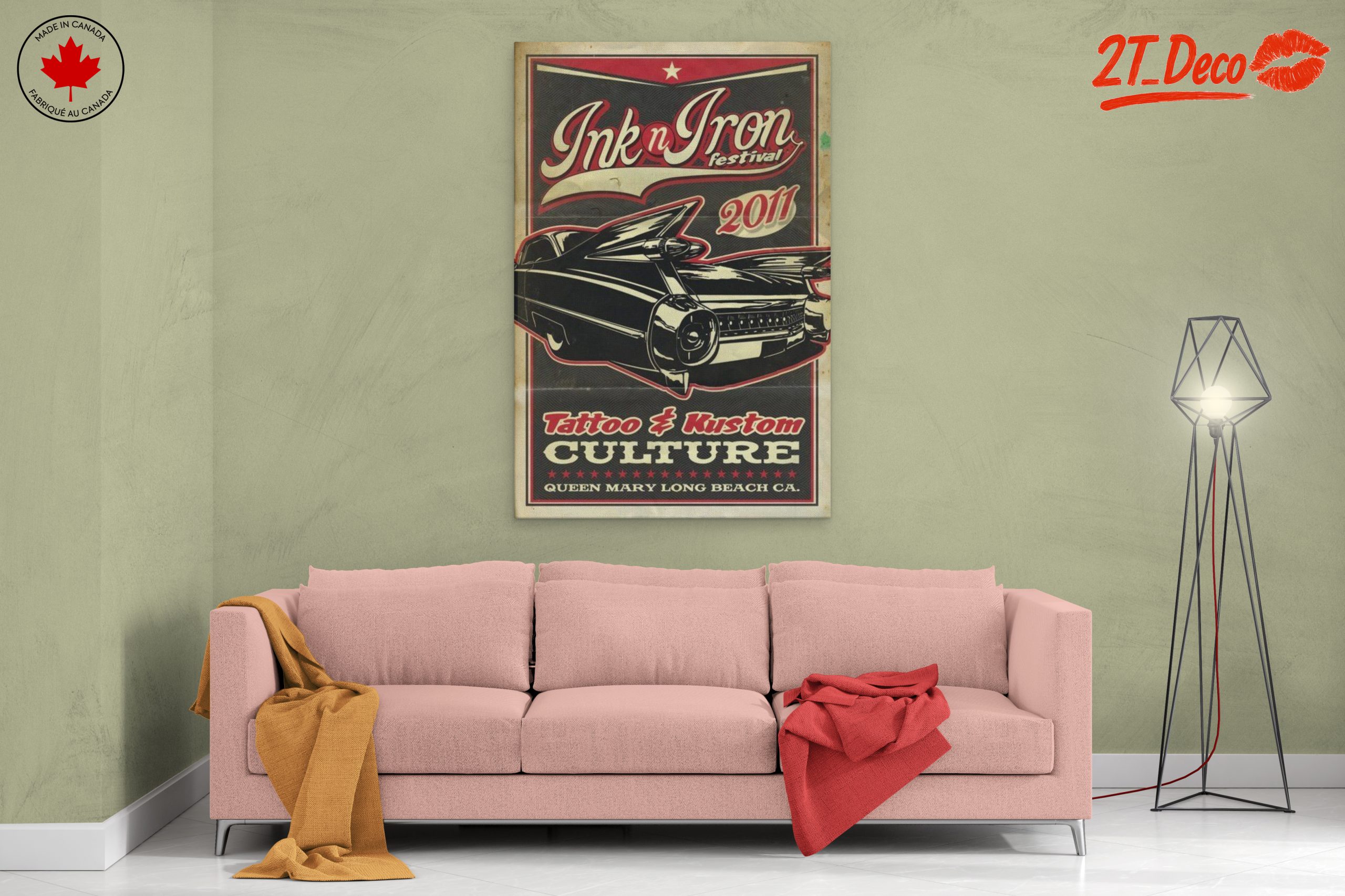Ink n Iron Festival Classic Car Art - Image 2