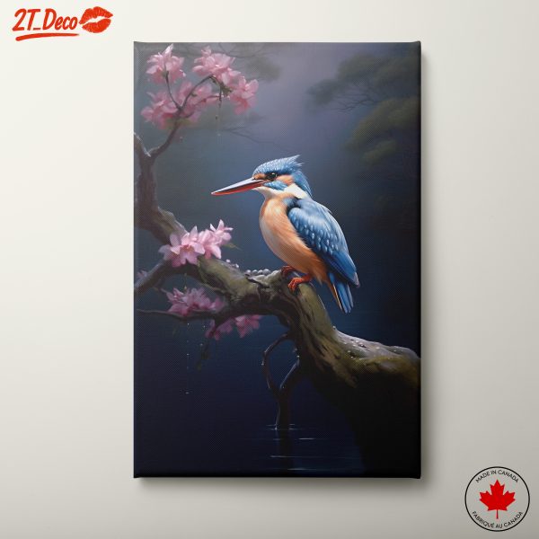 Elegant Kingfisher Perched on a Tree