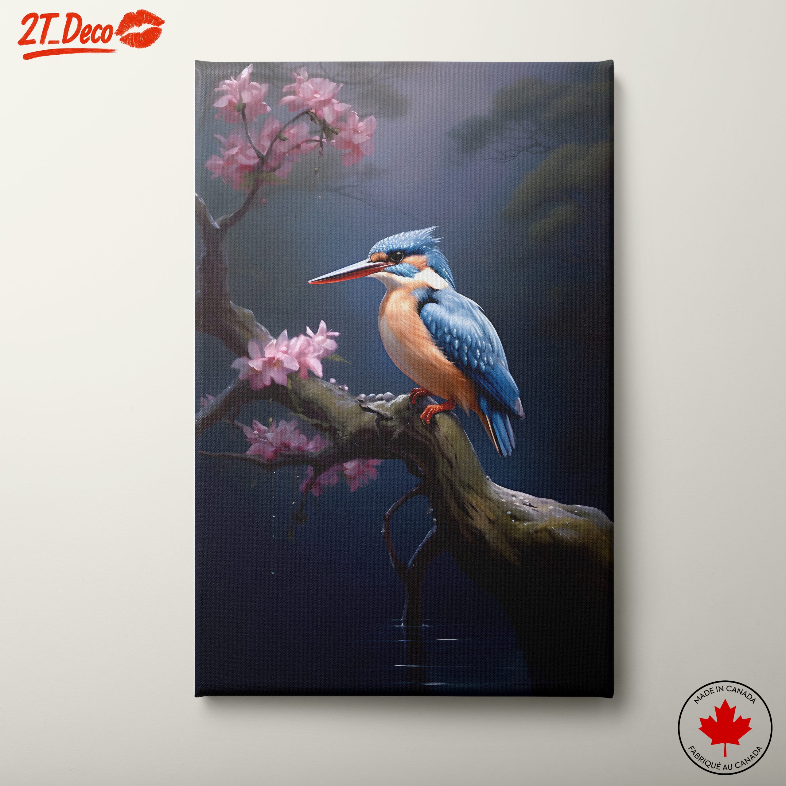 Elegant Kingfisher Perched on a Tree