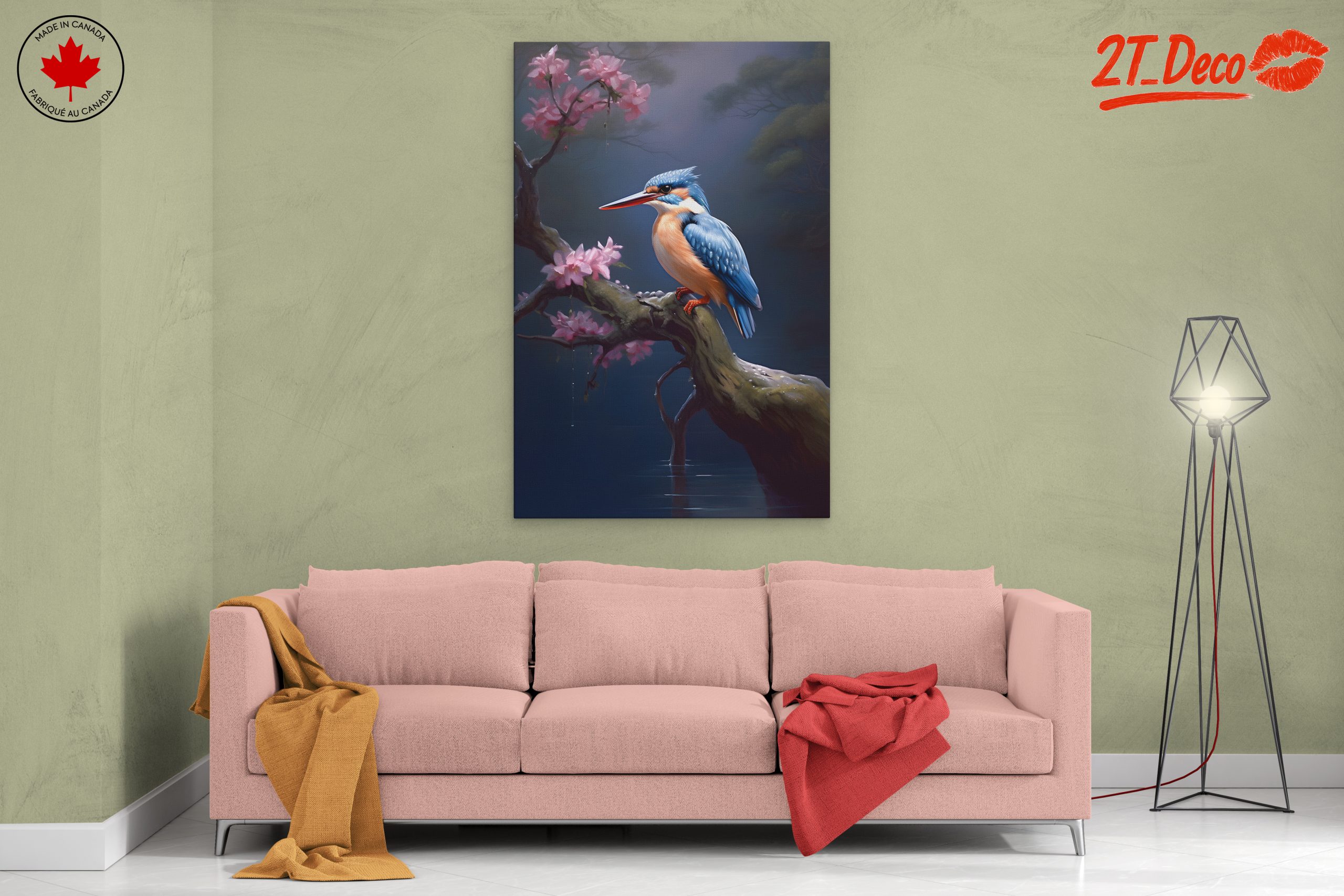 Elegant Kingfisher Perched on a Tree - Image 2
