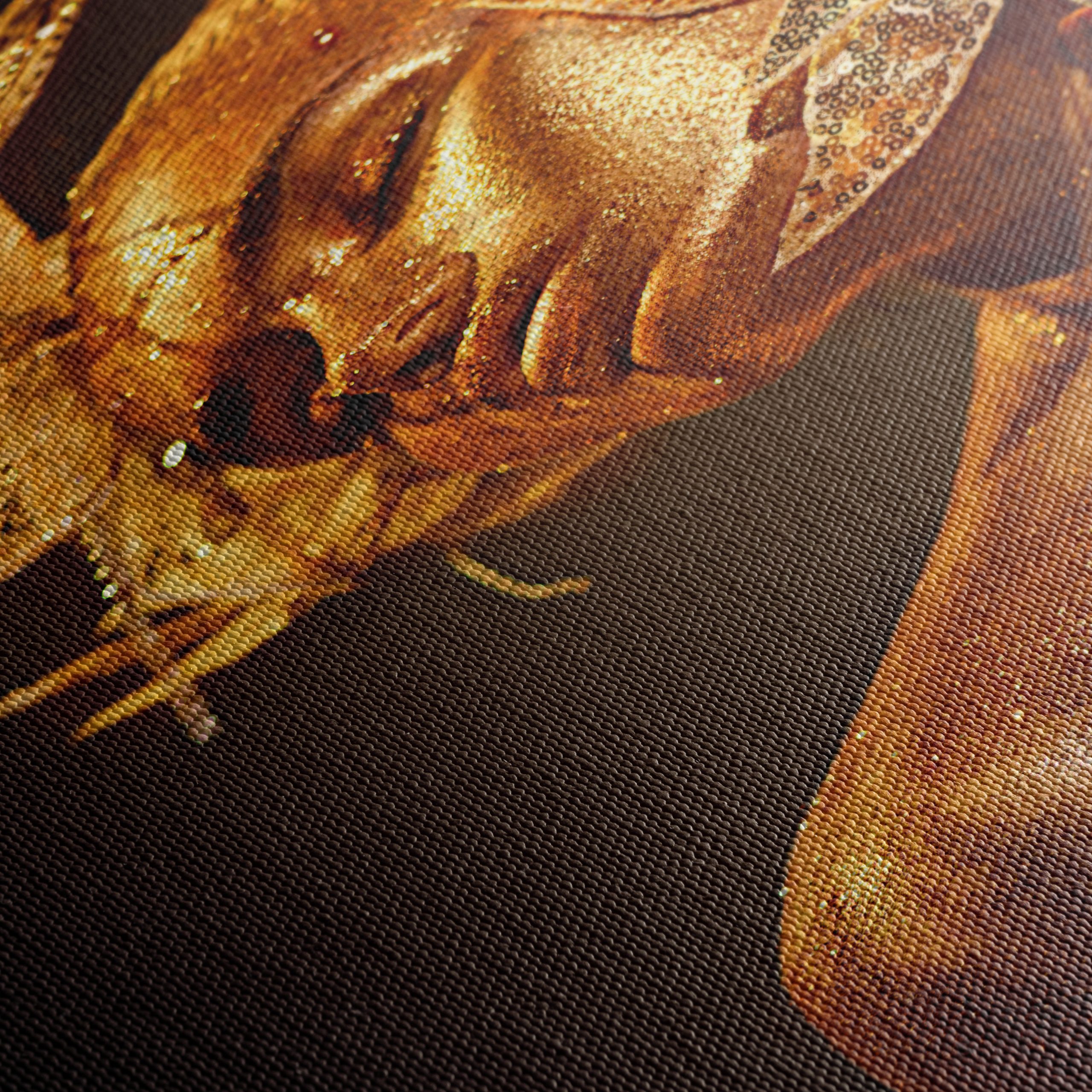 Glamorous Fashion Art with Gold Accents - Image 5