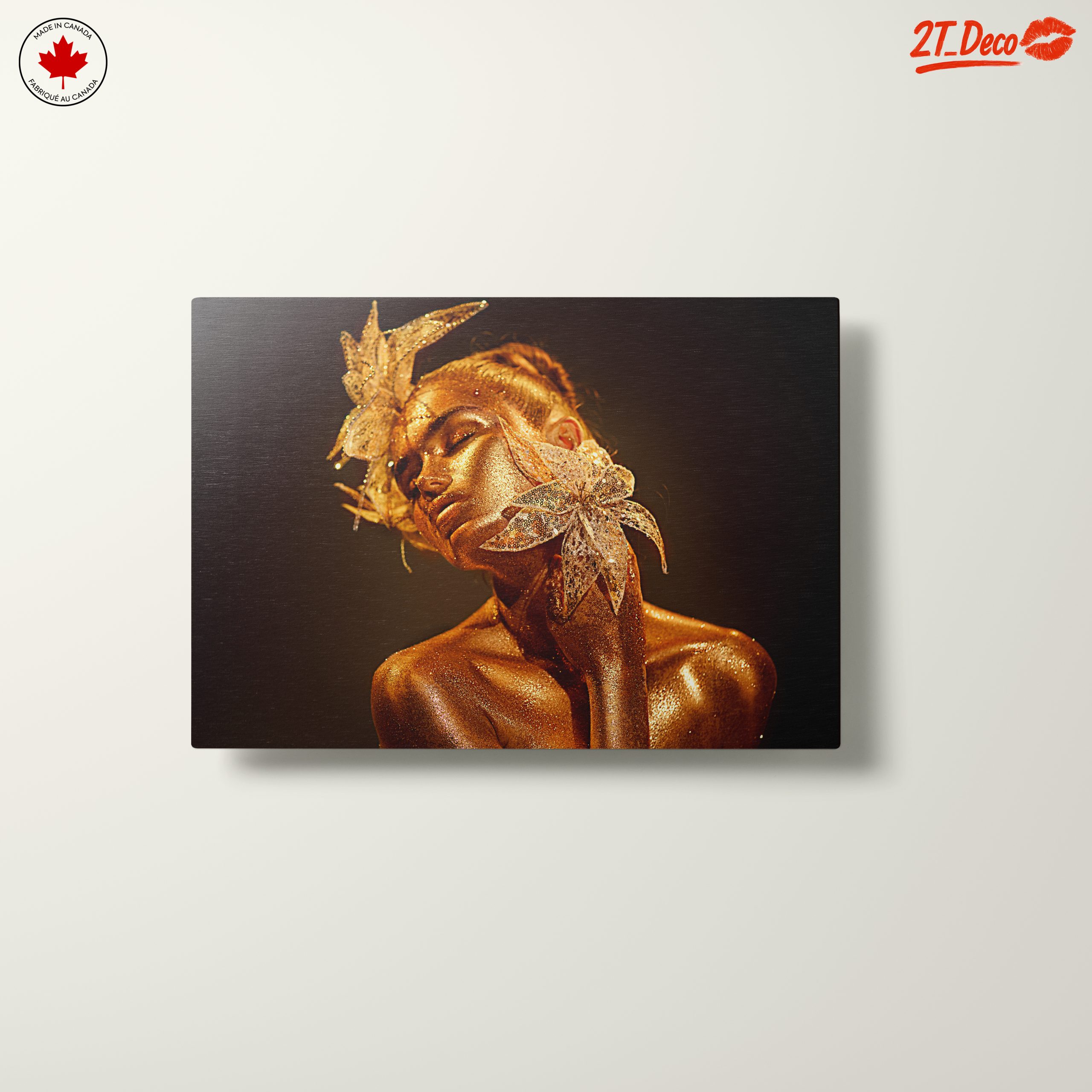 Glamorous Fashion Art with Gold Accents - Image 10