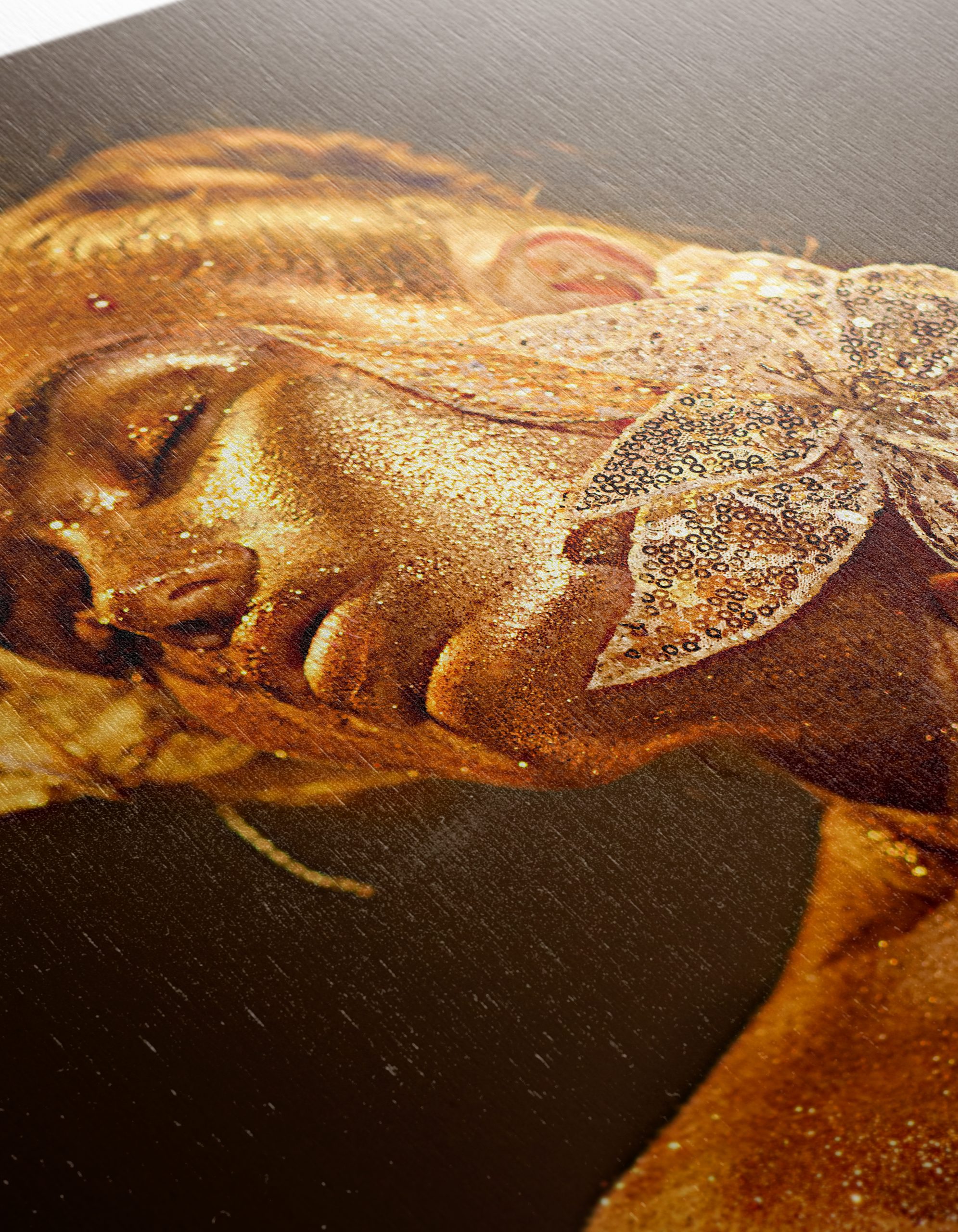 Glamorous Fashion Art with Gold Accents - Image 12