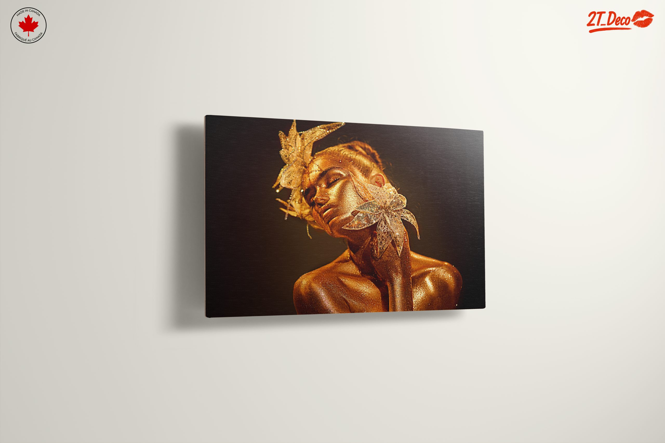 Glamorous Fashion Art with Gold Accents - Image 13