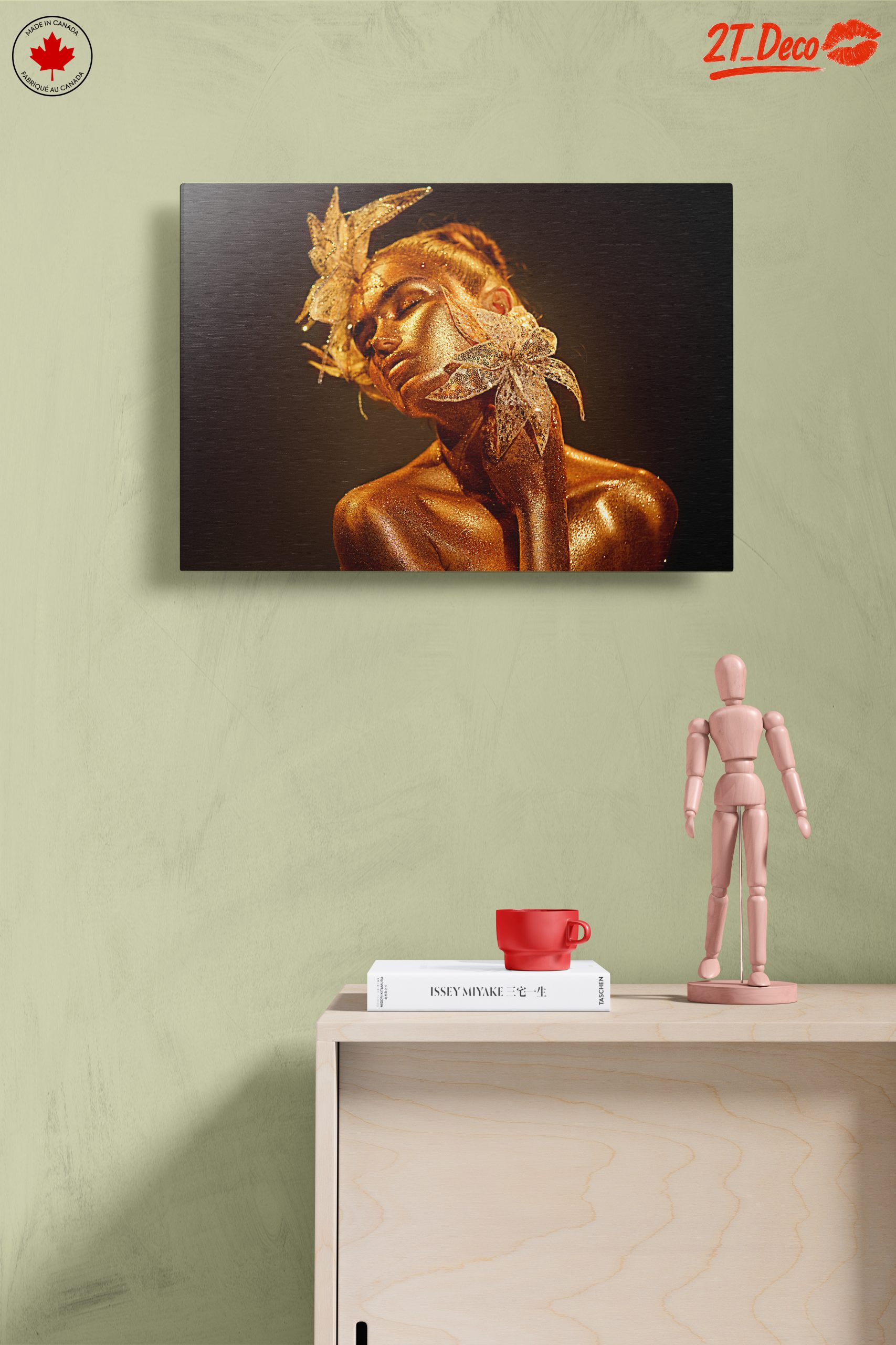 Glamorous Fashion Art with Gold Accents - Image 14
