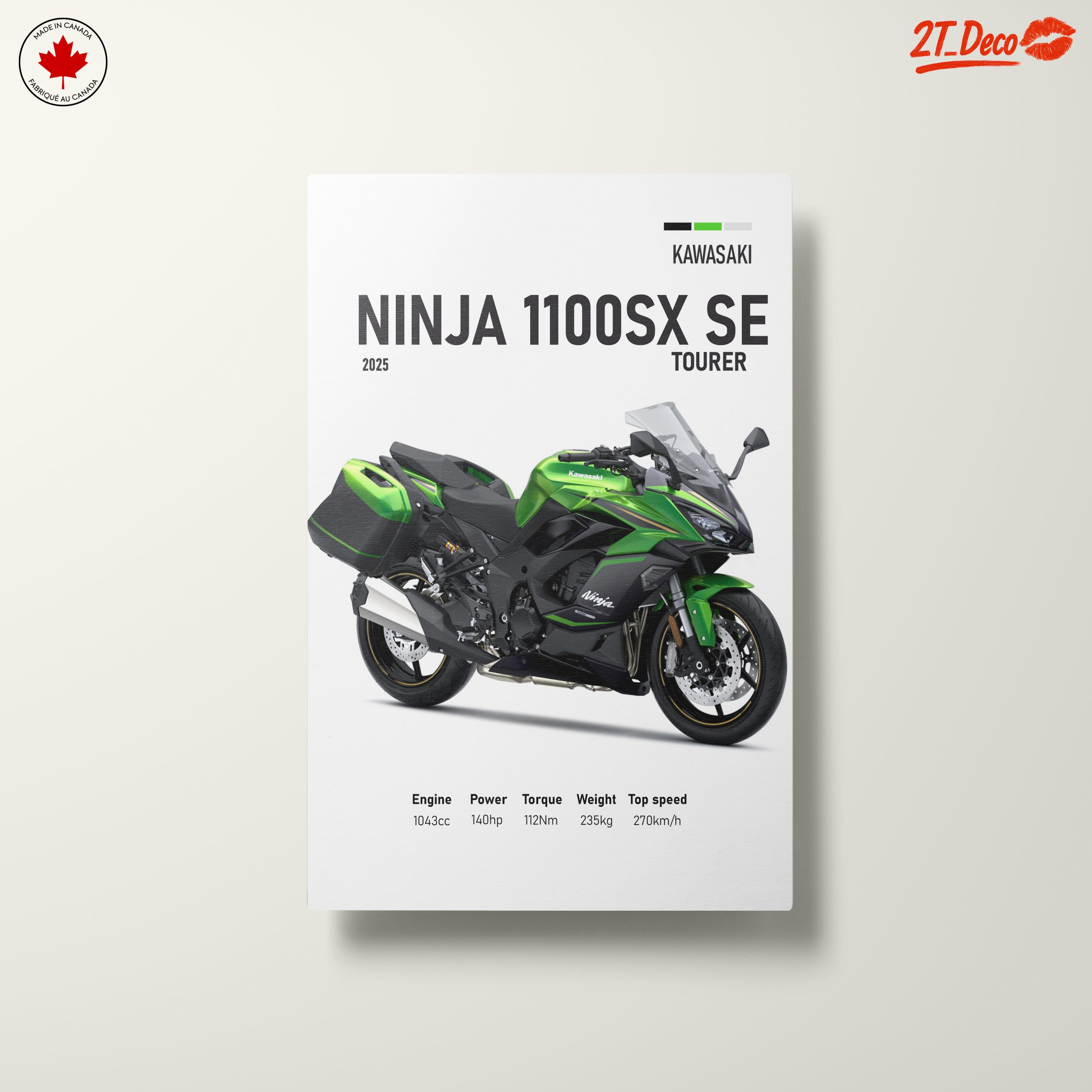 Kawasaki Ninja 1100SX SE Motorcycle Art 3 - Image 10