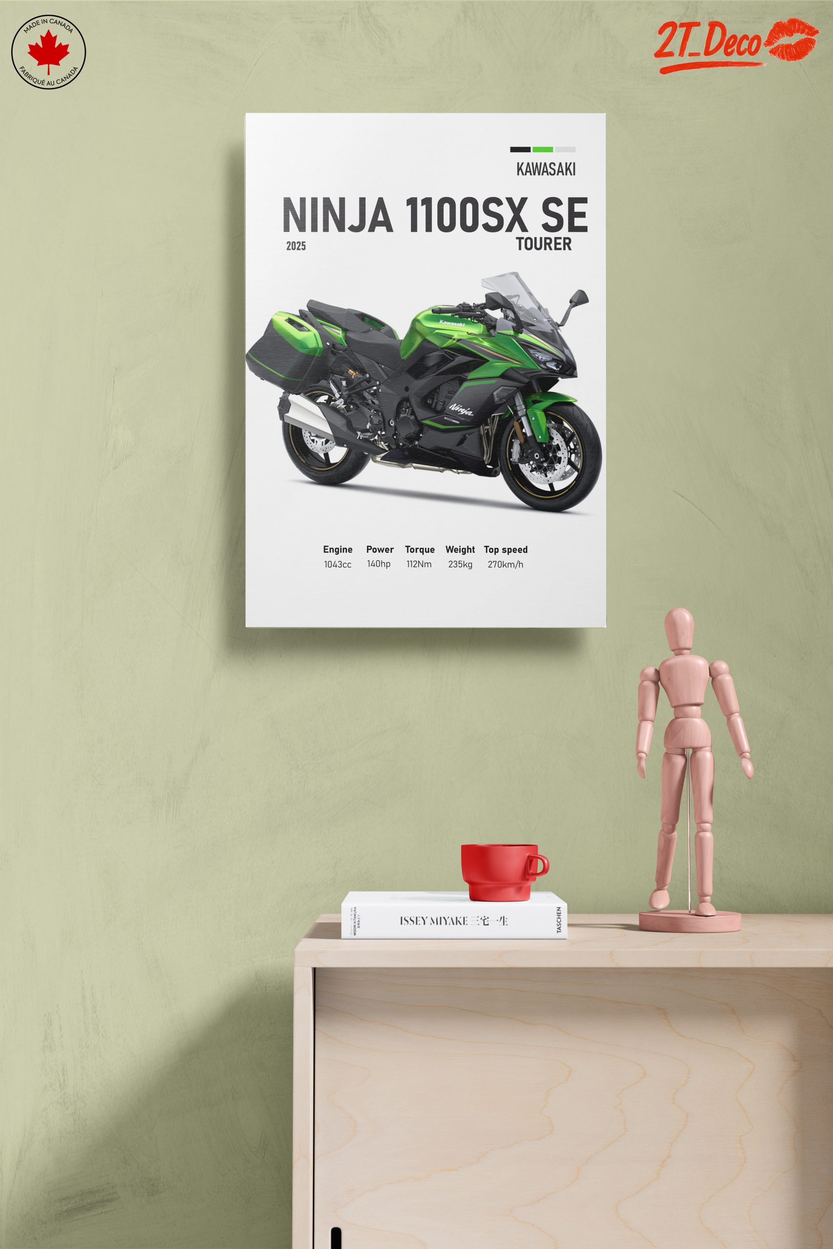 Kawasaki Ninja 1100SX SE Motorcycle Art 3 - Image 14