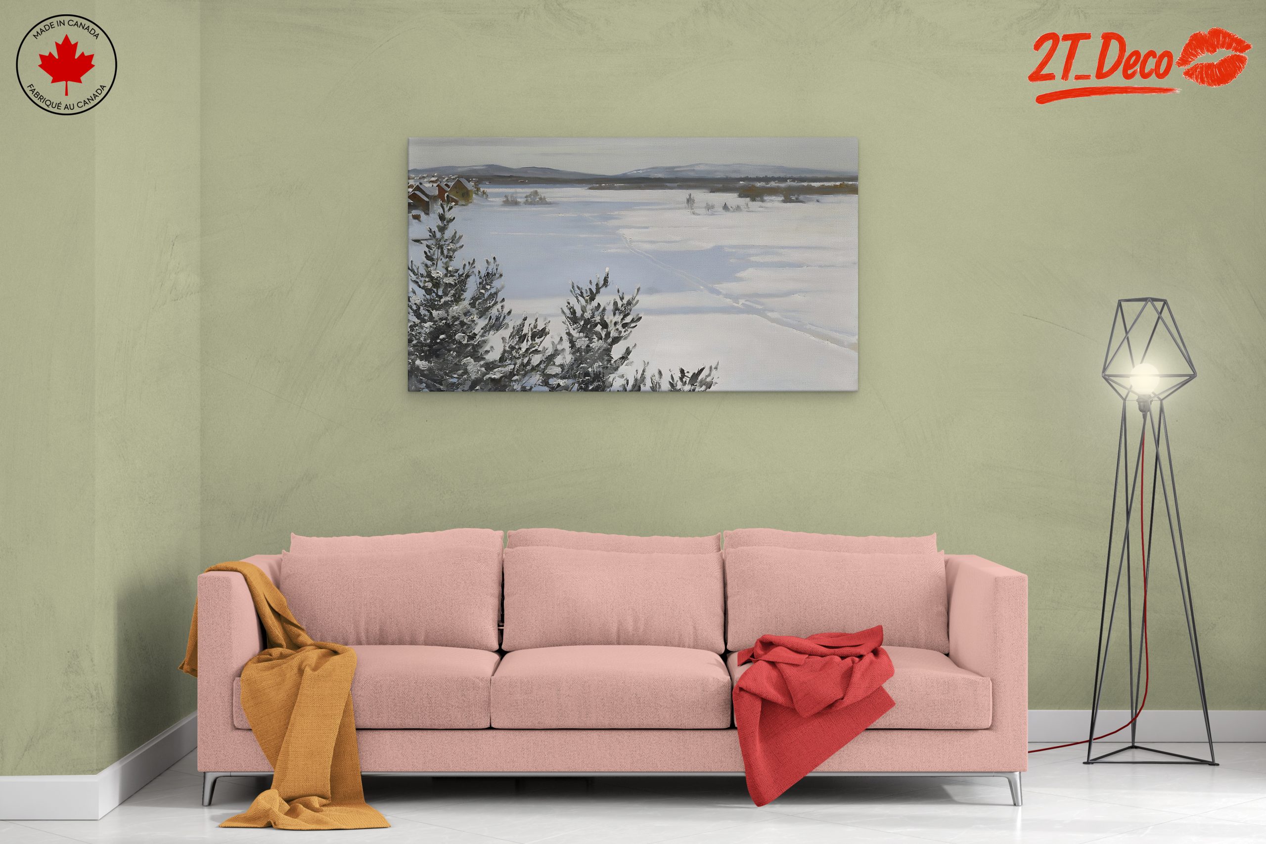 Snowy Winter Landscape with Pine Trees 2 - Image 2