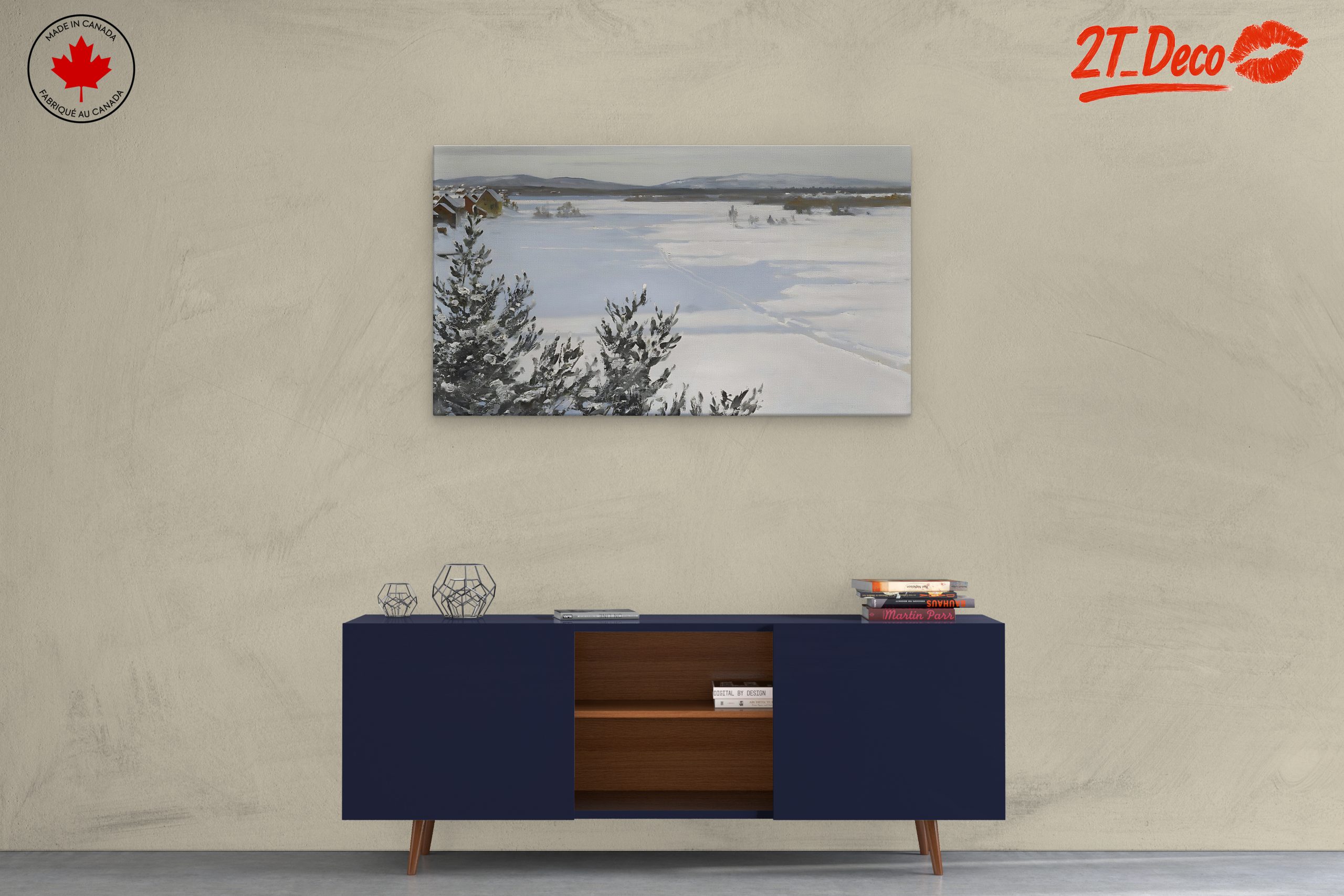 Snowy Winter Landscape with Pine Trees 2 - Image 3