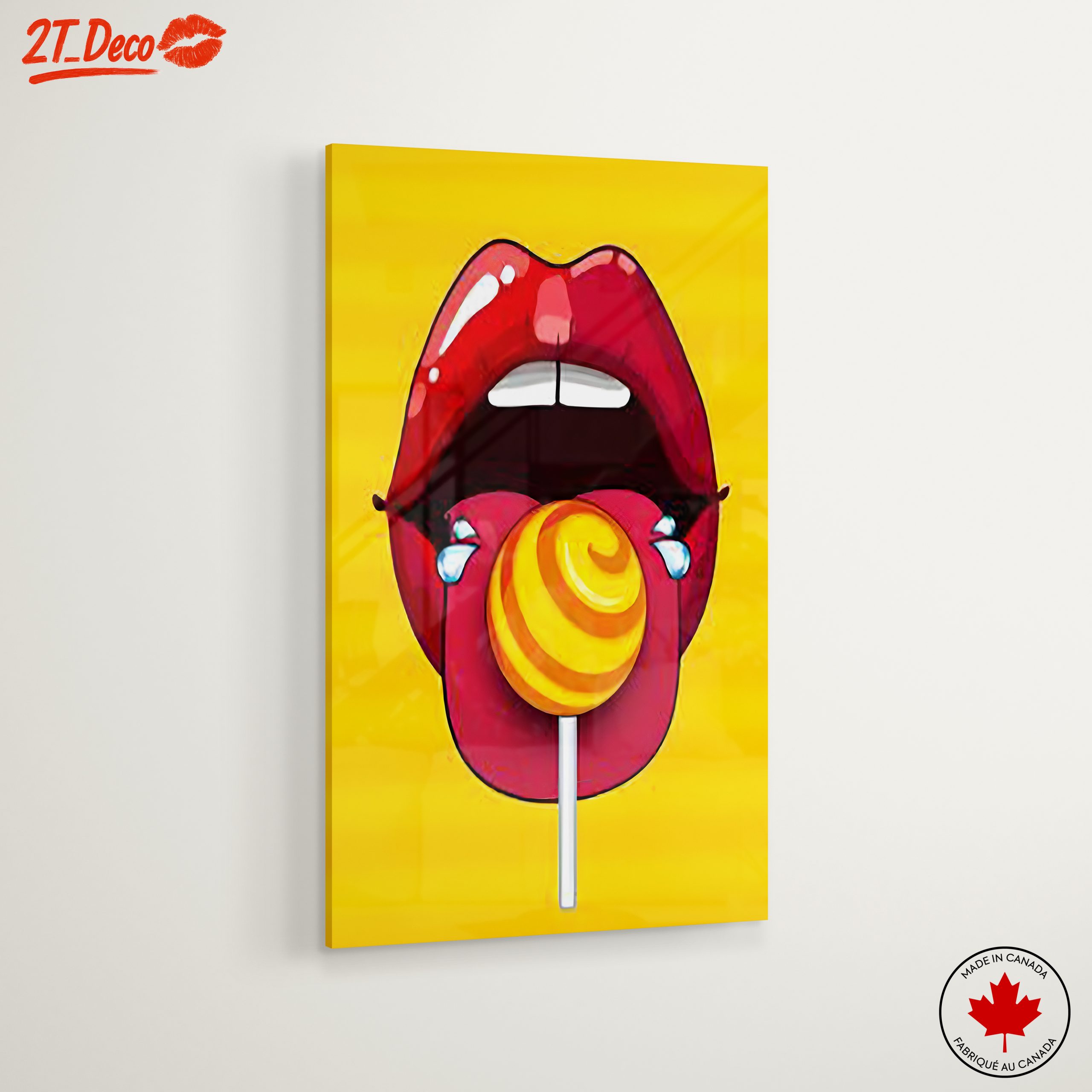 Bold Pop Art Featuring Lips and Candy - Image 6