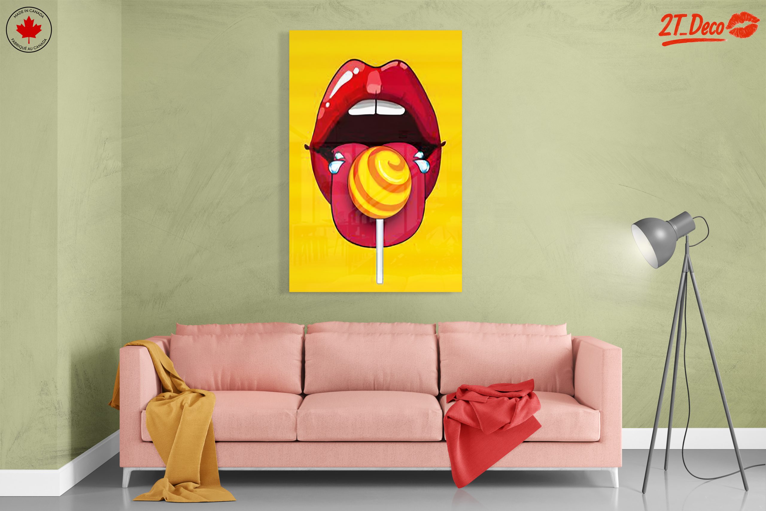 Bold Pop Art Featuring Lips and Candy - Image 7