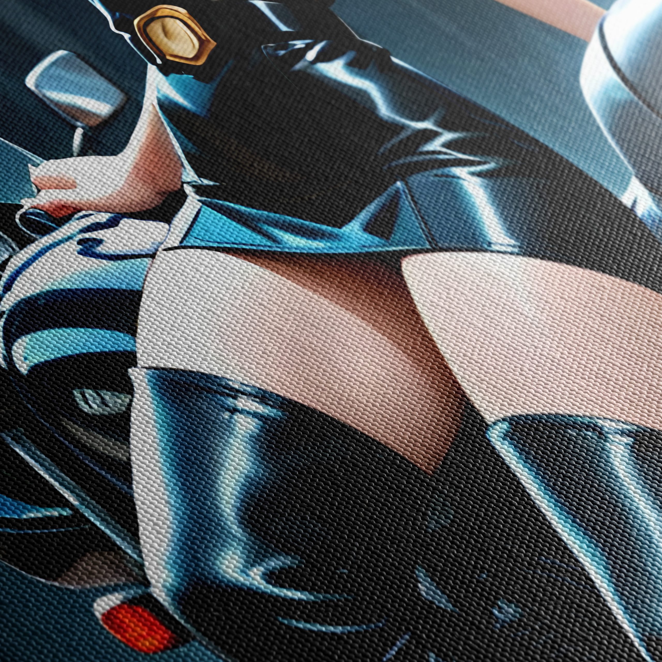 Stylized Anime Character on Motorcycle - Image 5