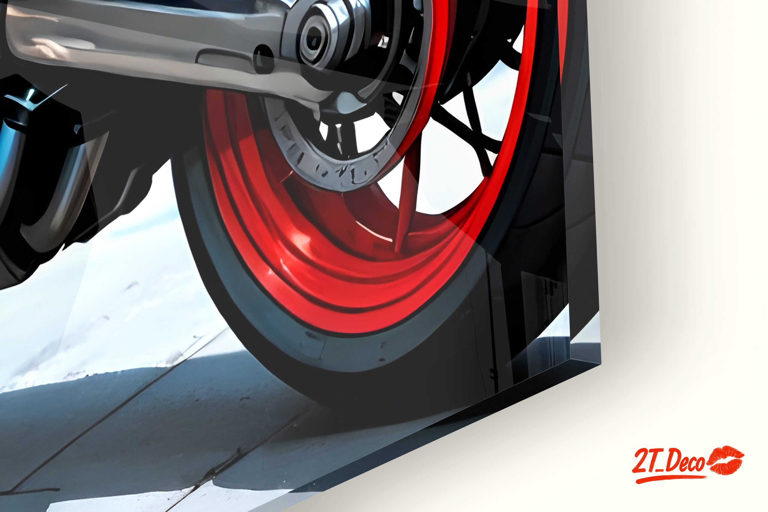 Stylized Anime Character on Motorcycle - Image 9