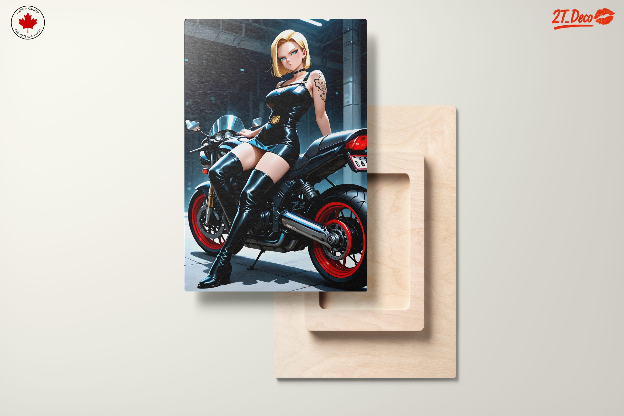 Stylized Anime Character on Motorcycle - Image 11