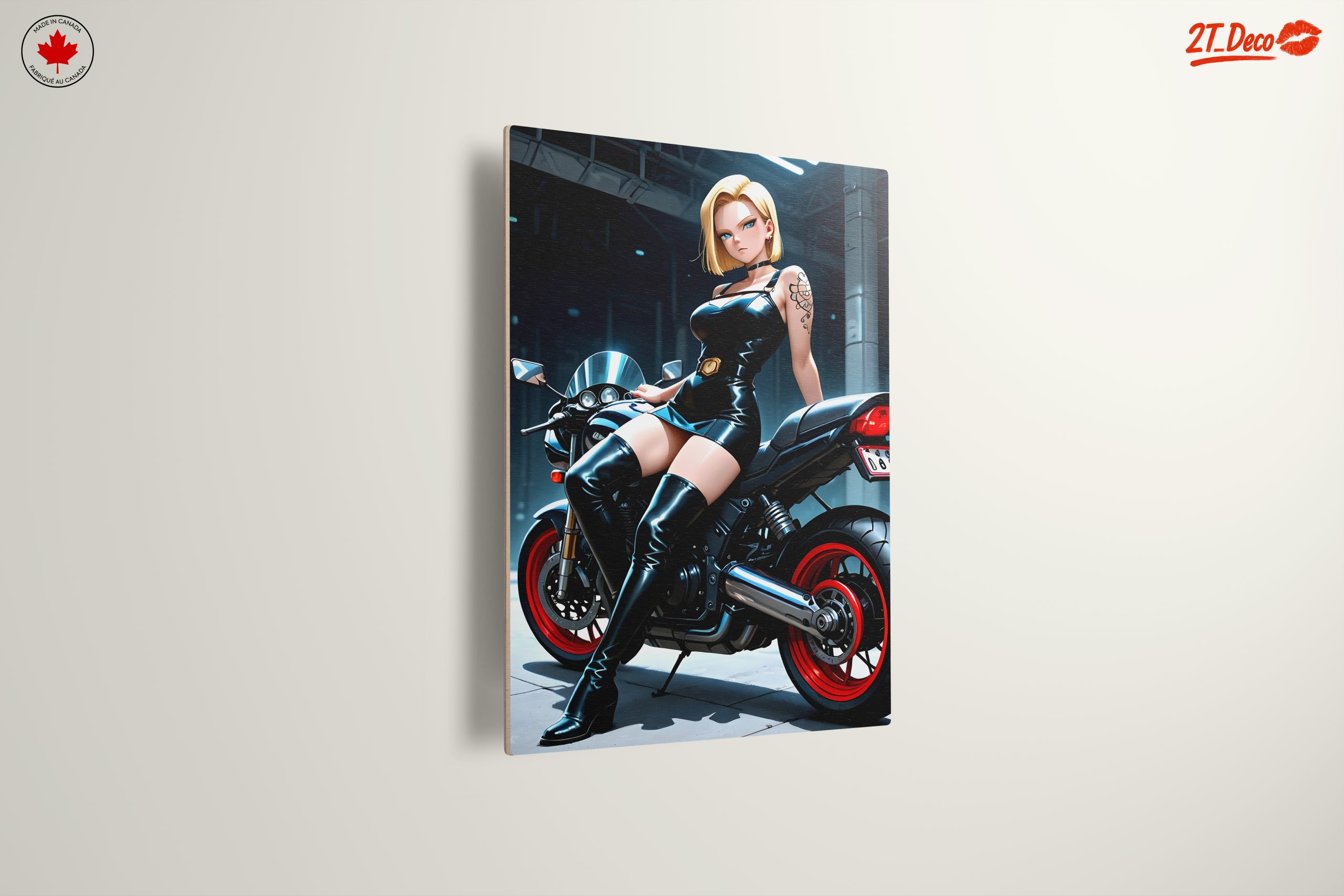 Stylized Anime Character on Motorcycle - Image 13