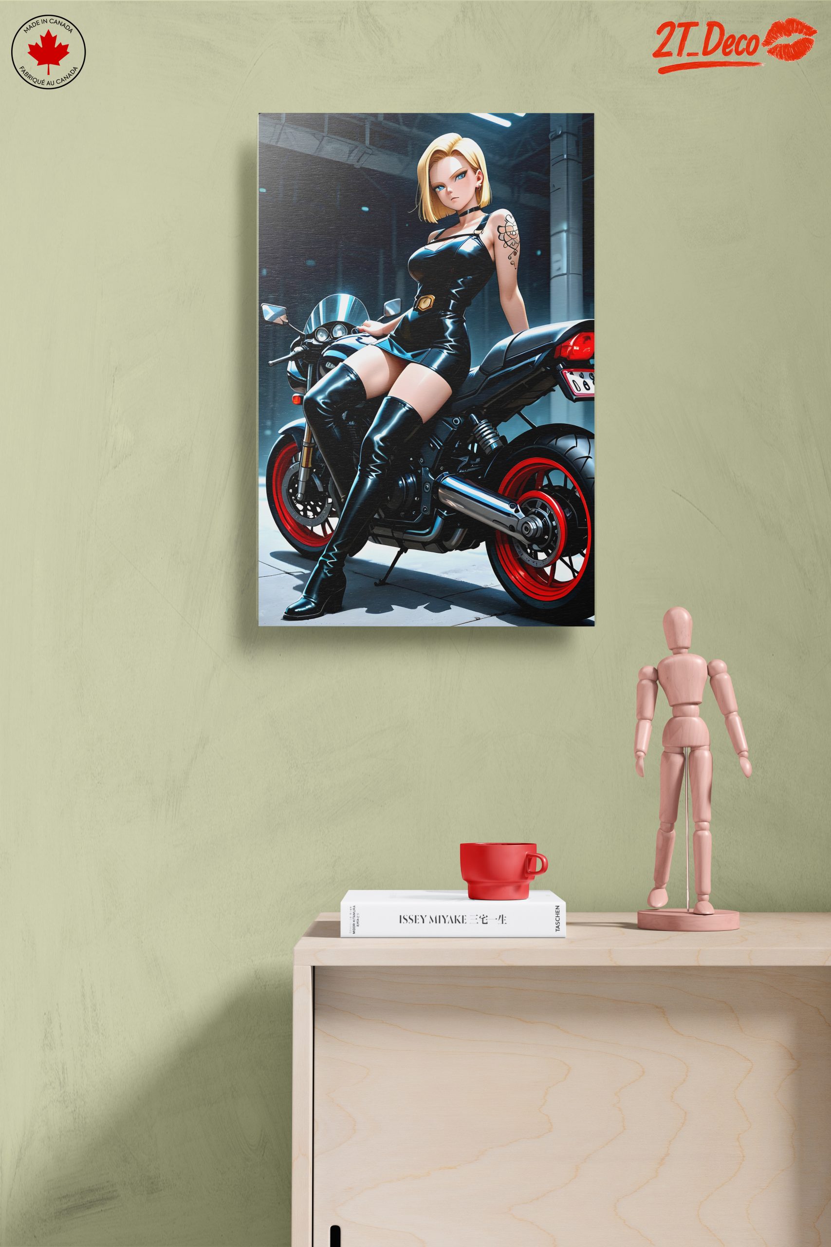 Stylized Anime Character on Motorcycle - Image 14