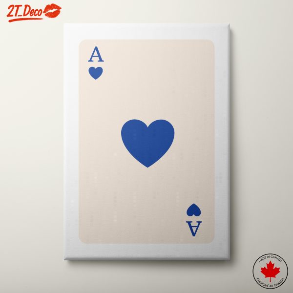 Artistic Playing Card With Heart Design