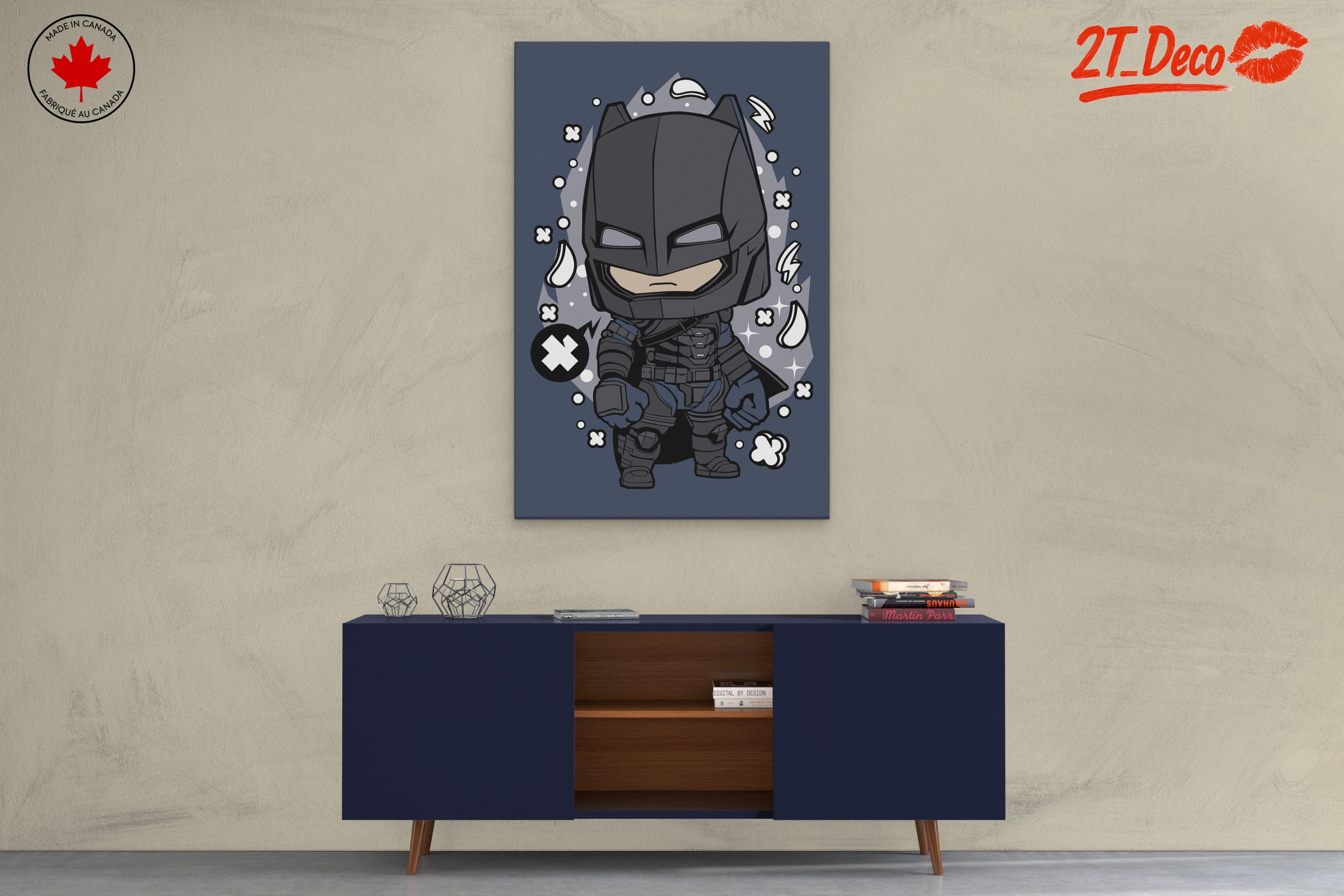 Stylized Cartoon Batman Art - Image 3