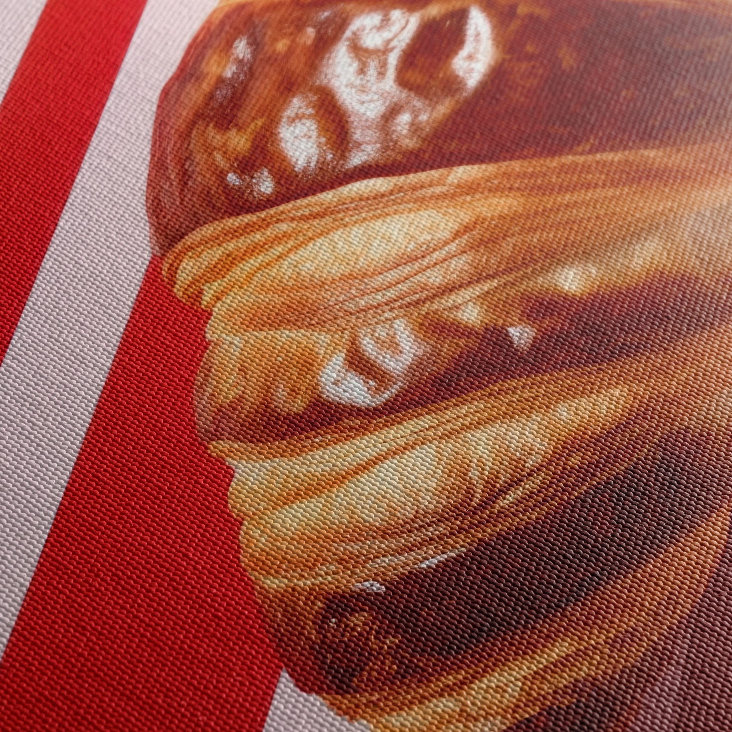 Croissant on Striped Background - Image 5