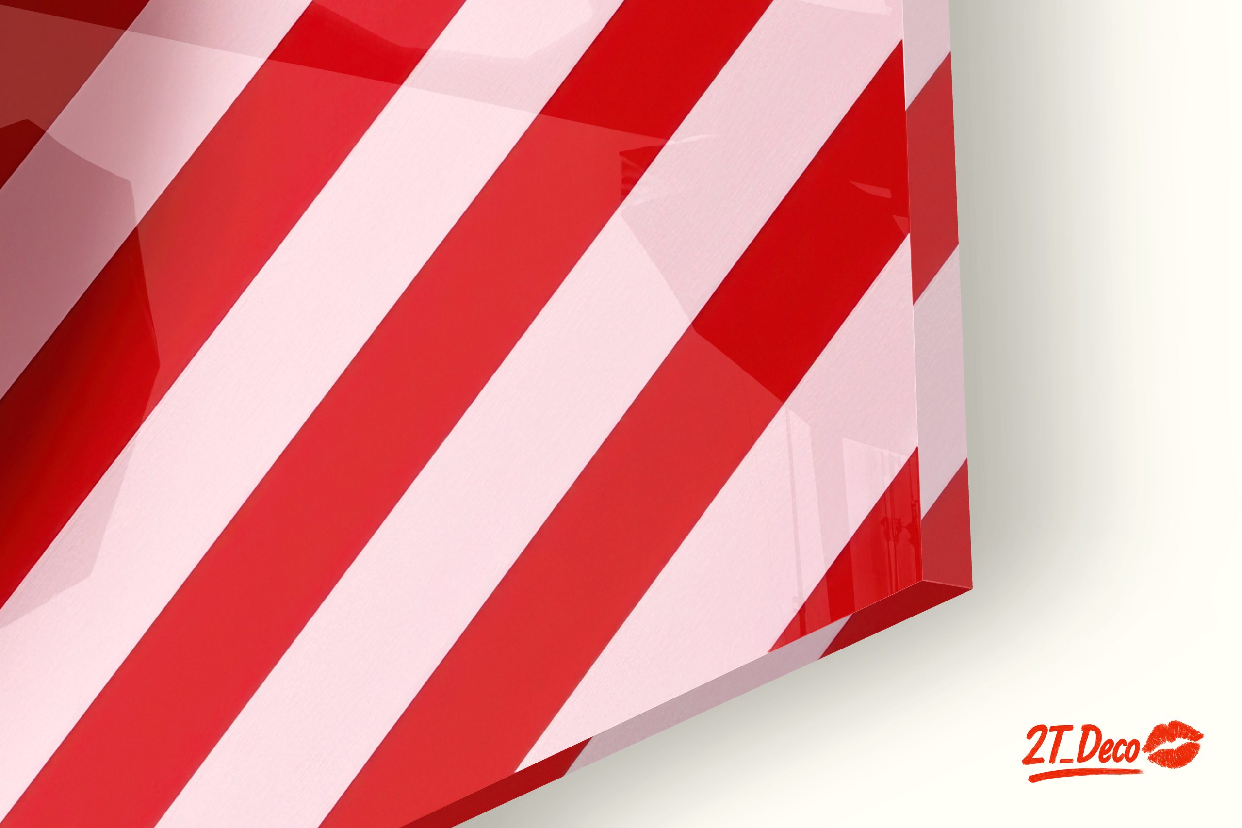 Croissant on Striped Background - Image 9