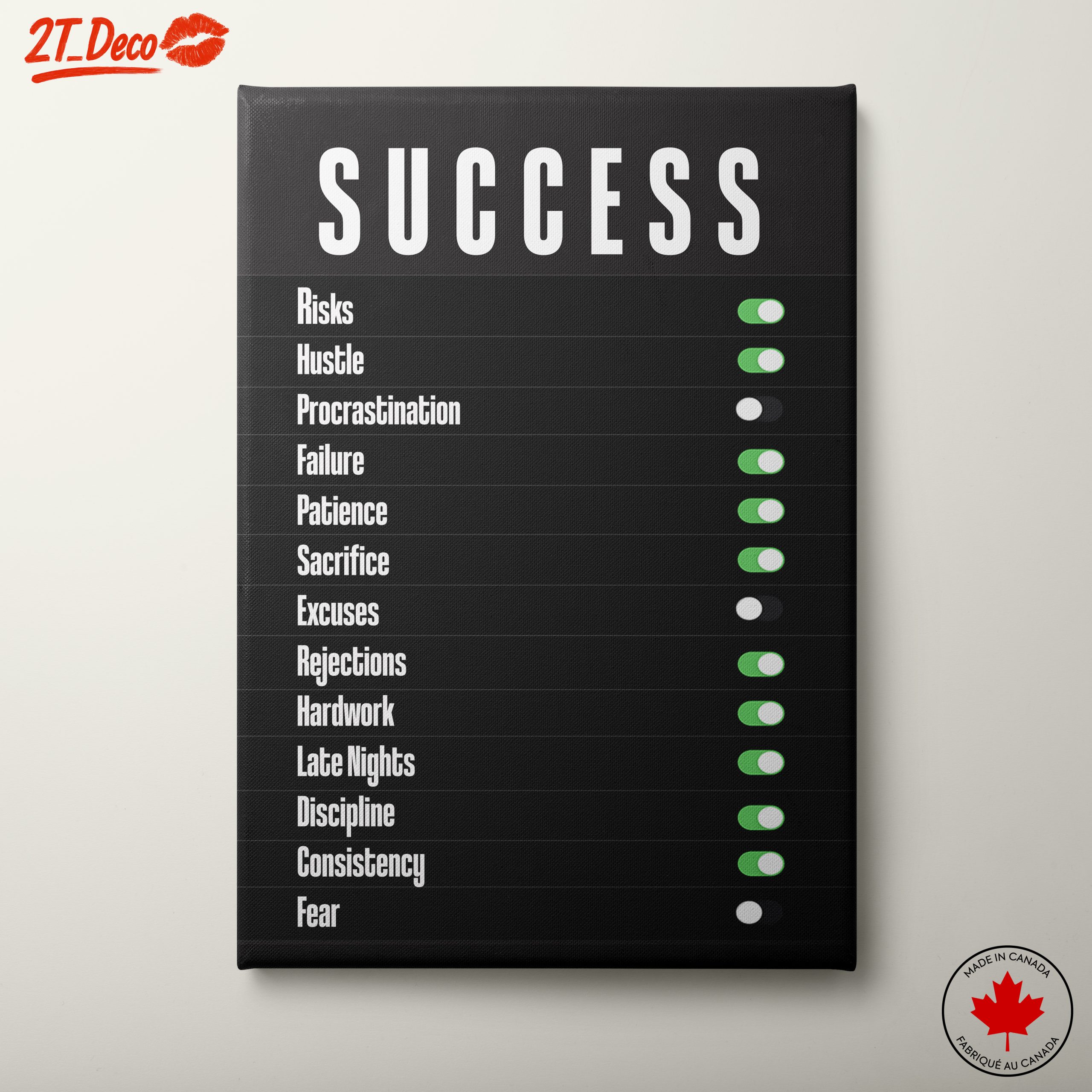 Inspirational Success Motivational Artwork