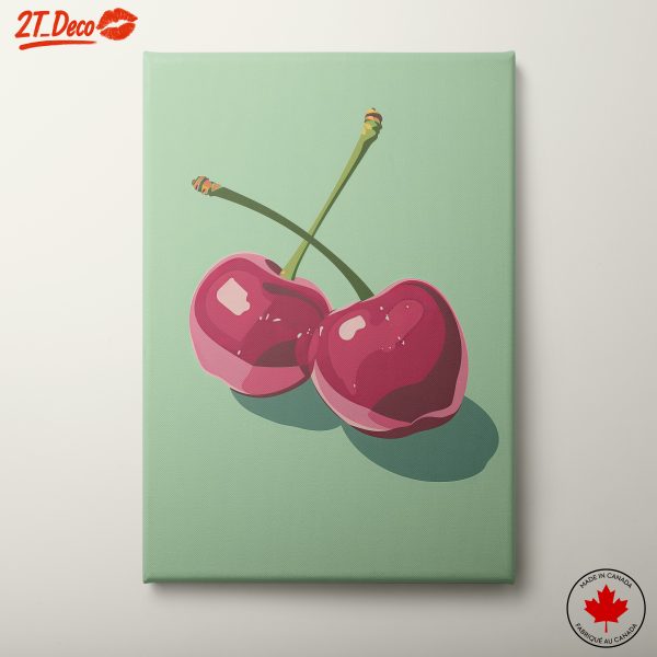 Stylized Cherry Artwork For Food Lovers