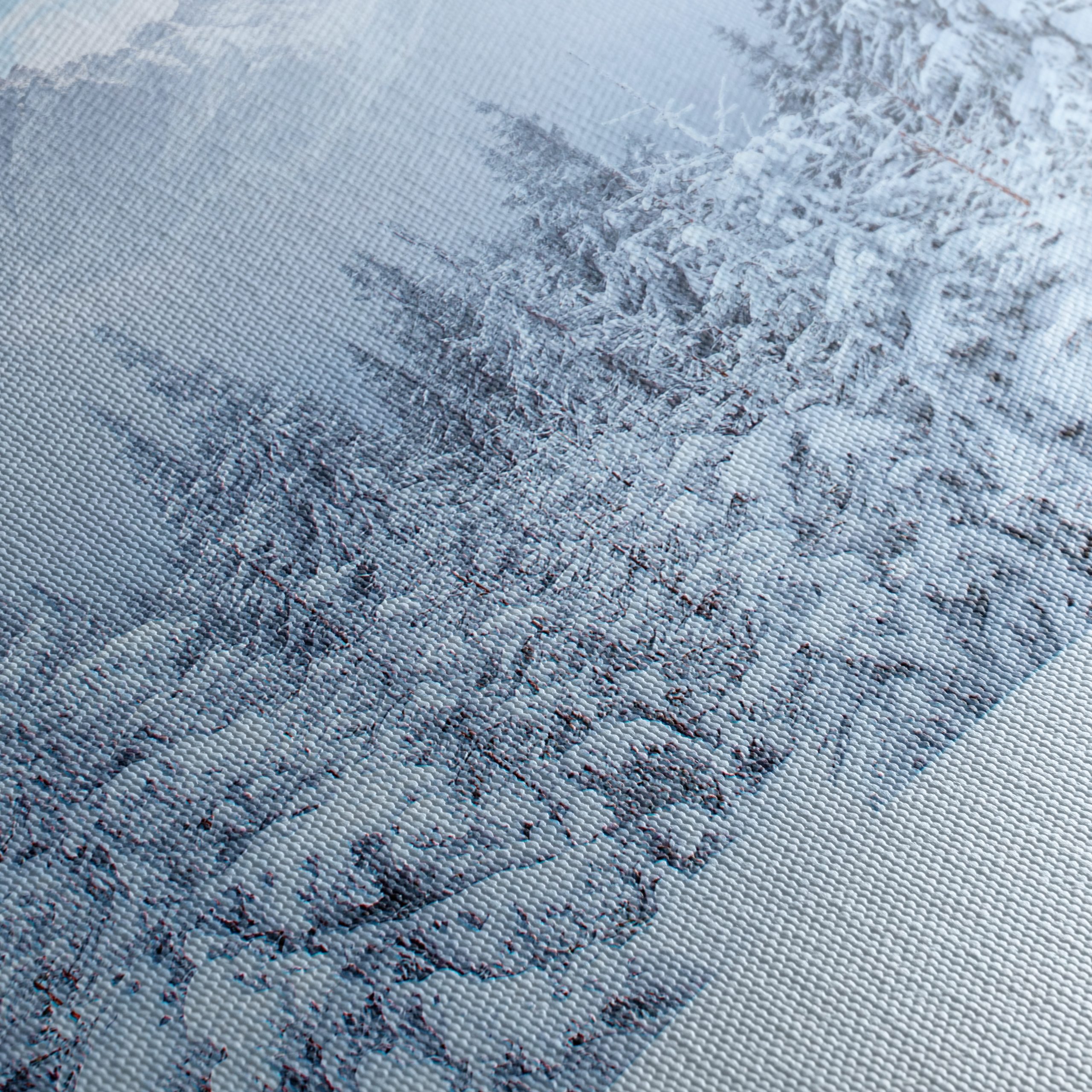 Serene Winter Landscape with Snow-Covered Forest - Image 5