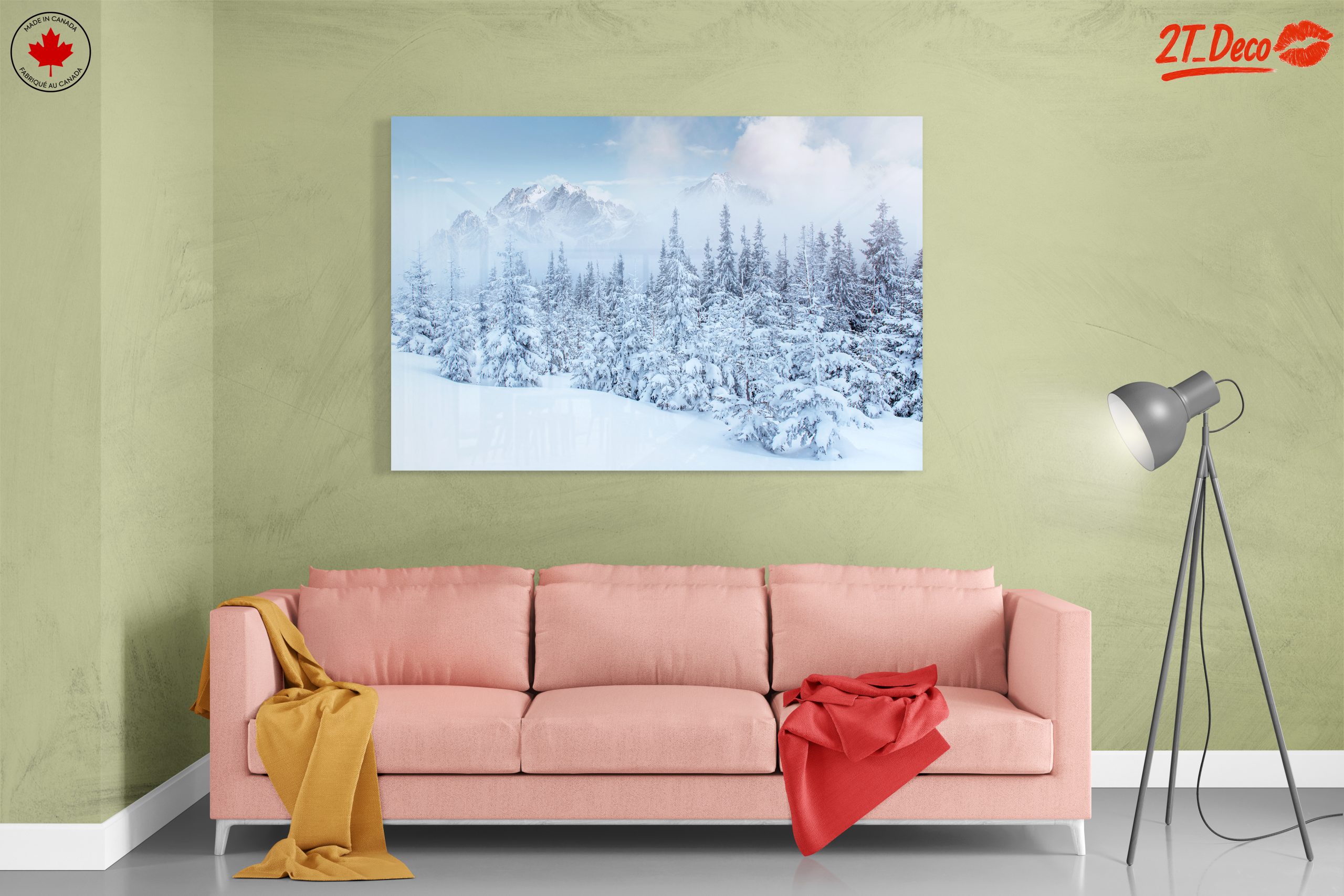 Serene Winter Landscape with Snow-Covered Forest - Image 7
