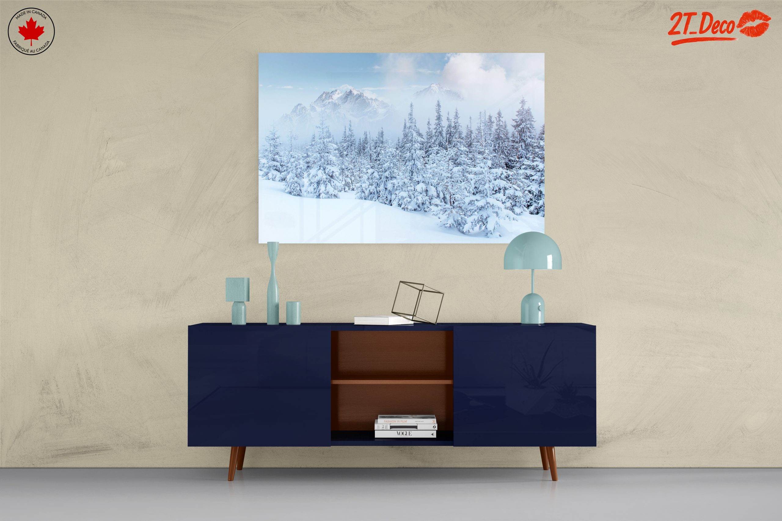 Serene Winter Landscape with Snow-Covered Forest - Image 8