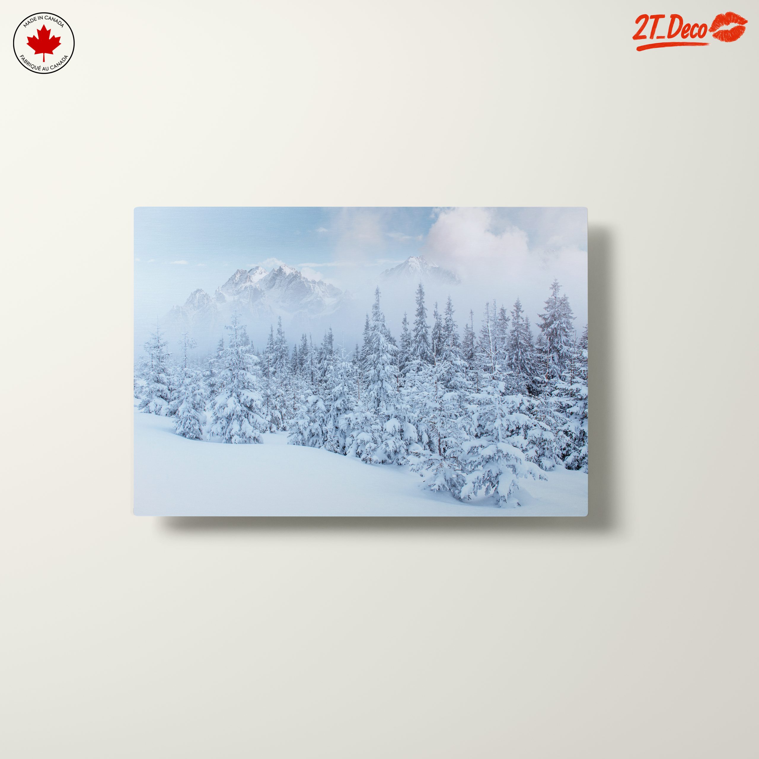 Serene Winter Landscape with Snow-Covered Forest - Image 10